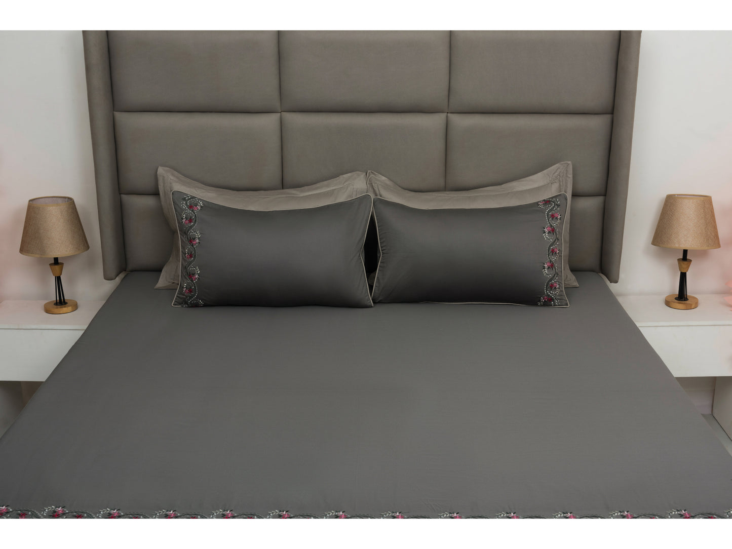 EMBROIDERY BEDSHEET 100% COTTON (3PCS)