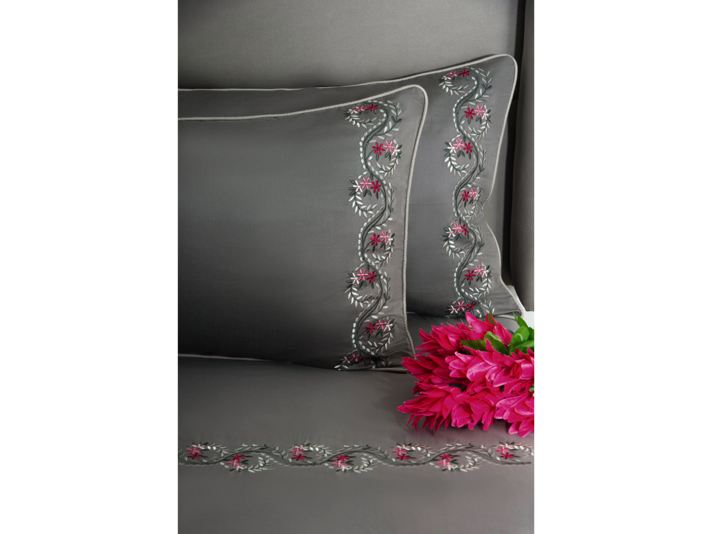 EMBROIDERY BEDSHEET 100% COTTON (3PCS)
