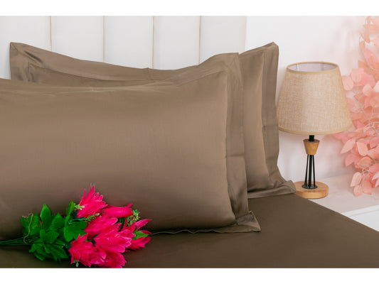 PLAIN BEDSHEET 100% COTTON (DESSERT, 3PCS) - Bedding Bliss