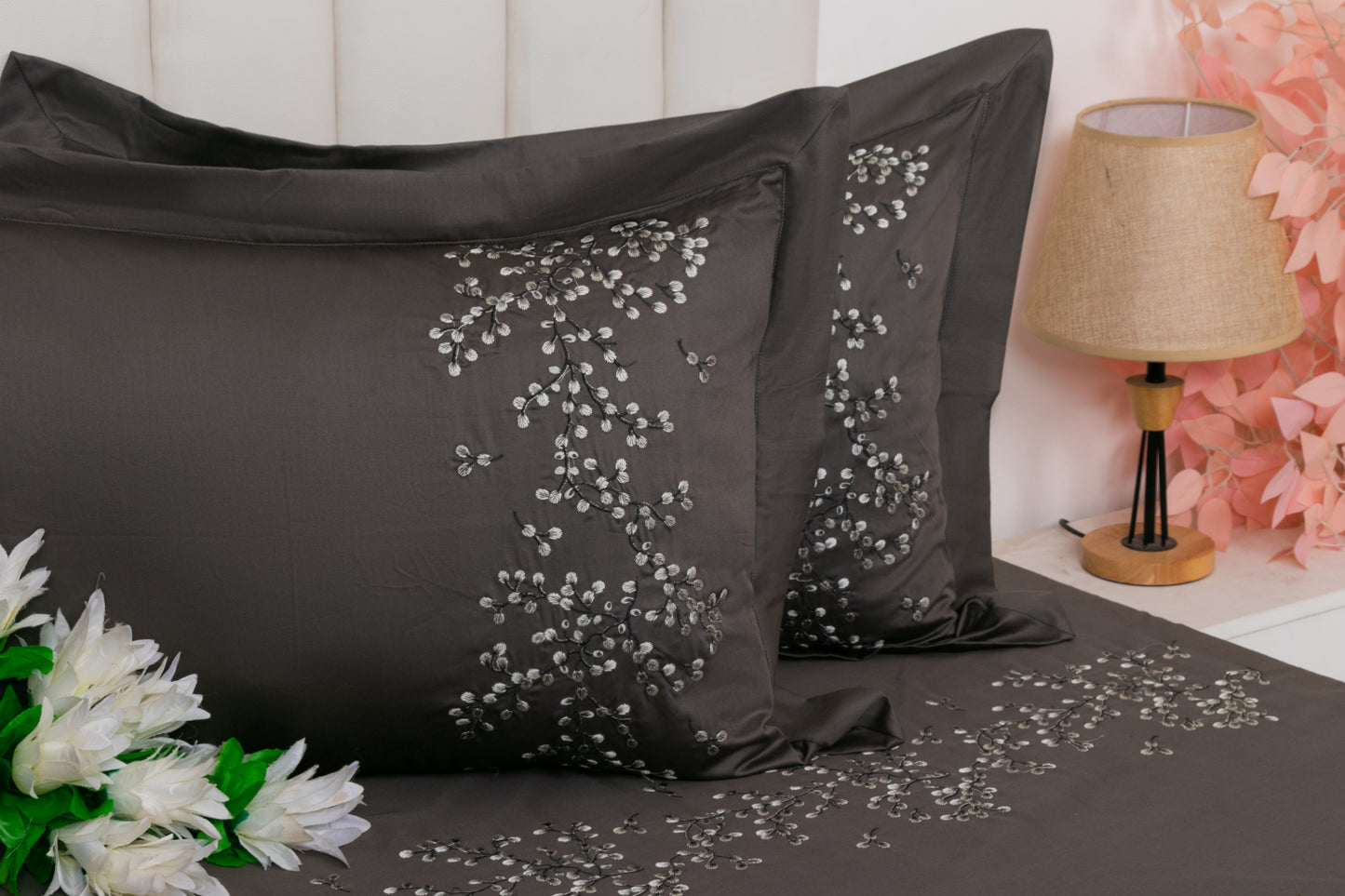 EMBROIDERY BEDSHEET 100% COTTON (3PCS)