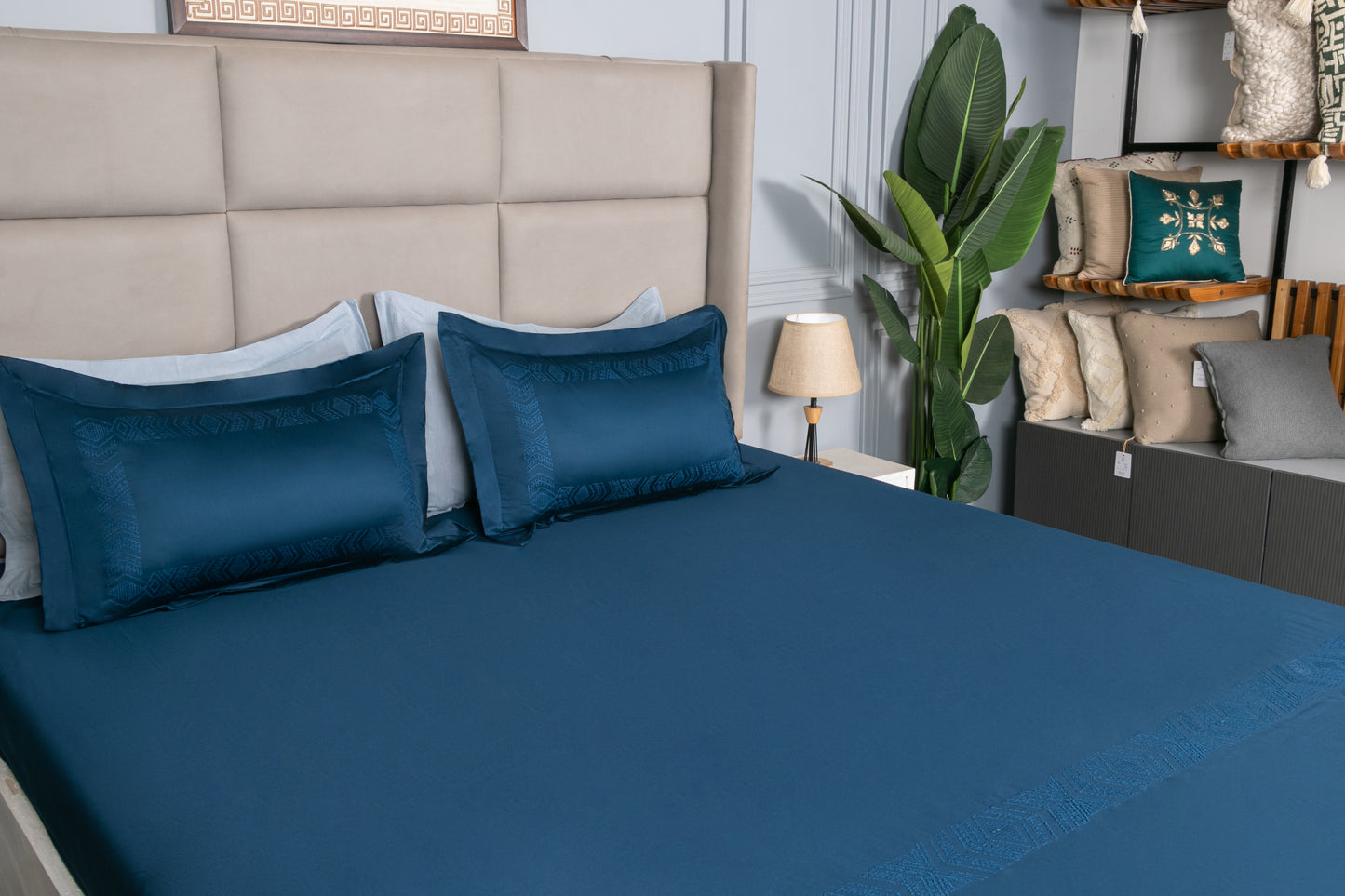 EMBROIDERY BEDSHEET 100% COTTON (3PCS) - Bedding Bliss