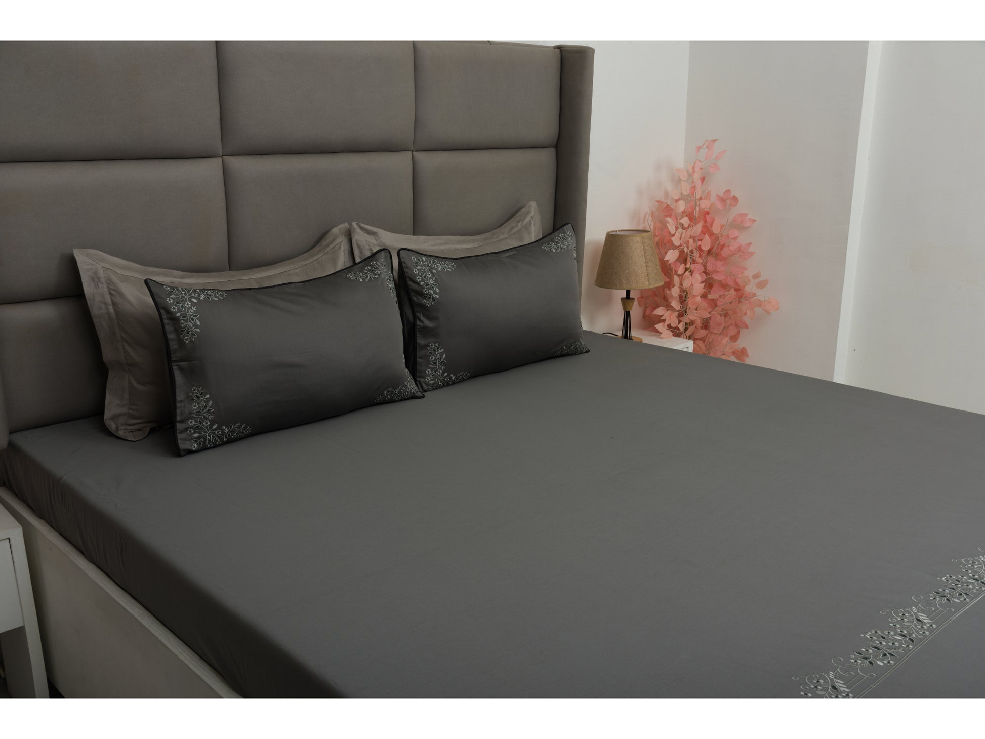 EMBROIDERY BEDSHEET 100% COTTON (3PCS) - Bedding Bliss
