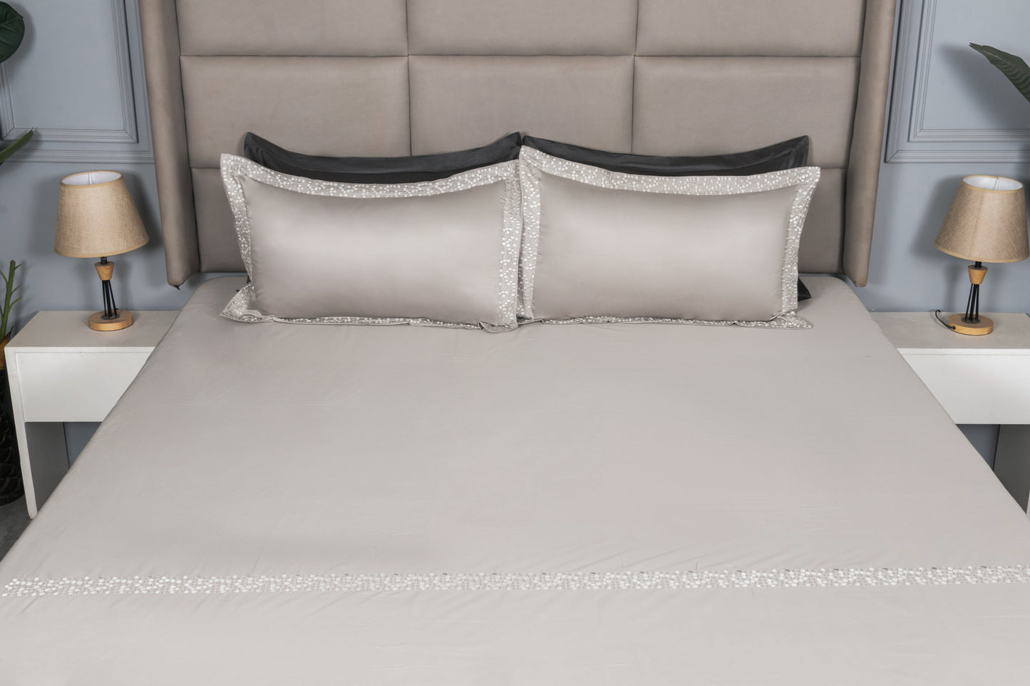 EMBROIDERY BEDSHEET 100% COTTON (3PCS) - Bedding Bliss