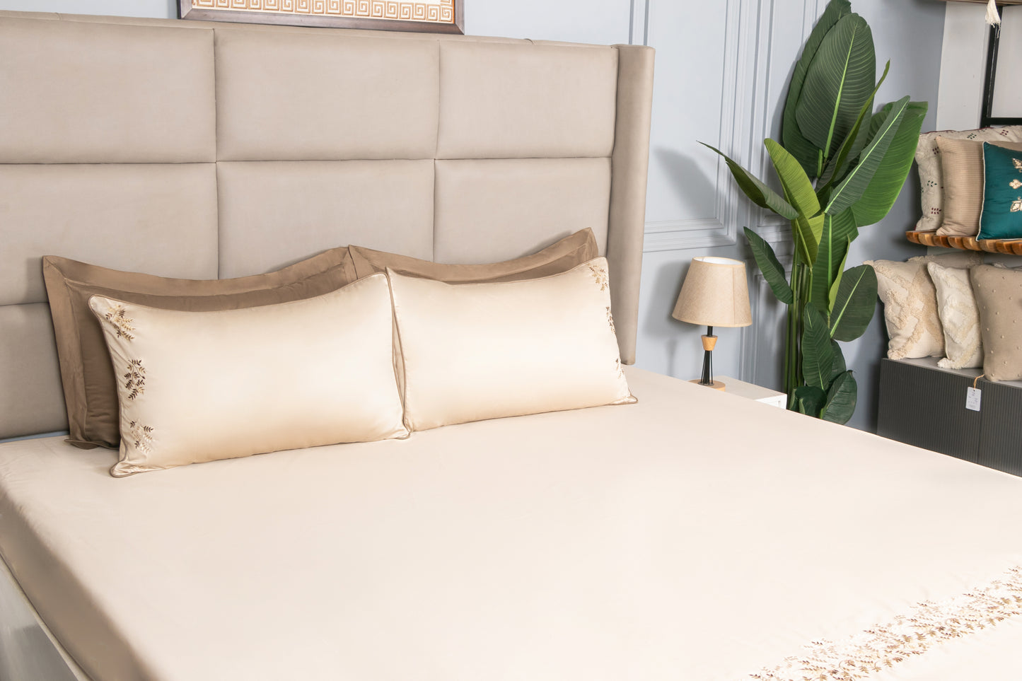 EMBROIDERY BEDSHEET 100% COTTON (3PCS) - Bedding Bliss
