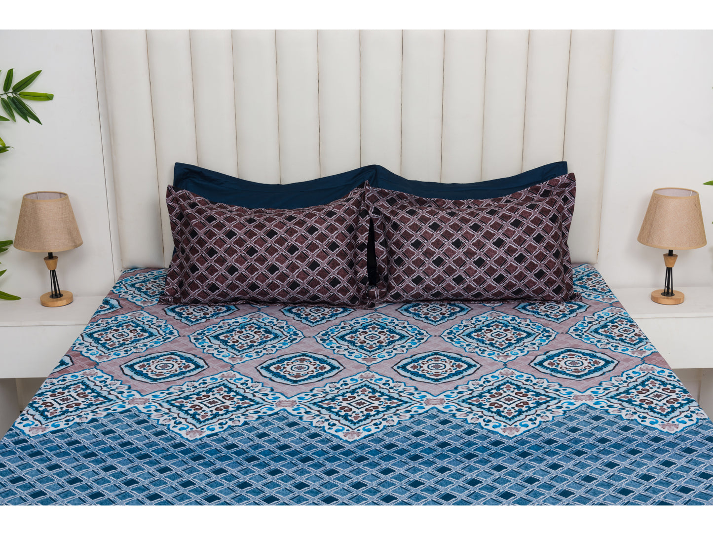 DIGITAL PRINTED BEDSHEET 100% COTTON ( 3PCS,PRINTED) - Bedding Bliss