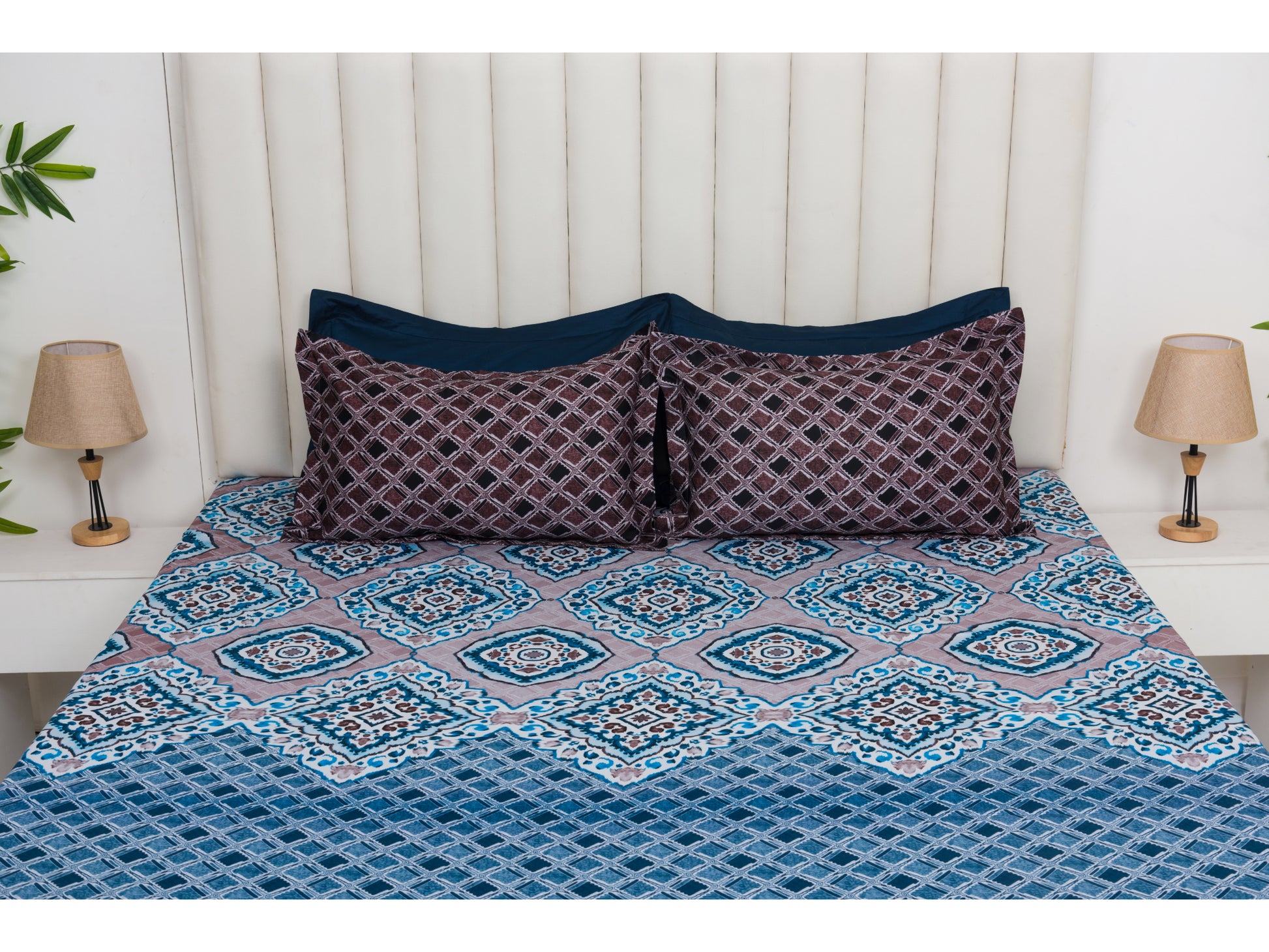 DIGITAL PRINTED BEDSHEET 100% COTTON ( 3PCS,PRINTED) - Bedding Bliss
