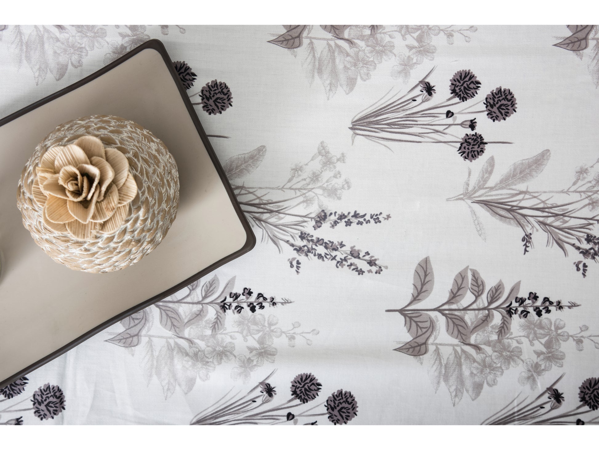 GUARANTEED PRINTED BEDSHEET 100% COTTON (3PCS,WHITE) - Bedding Bliss