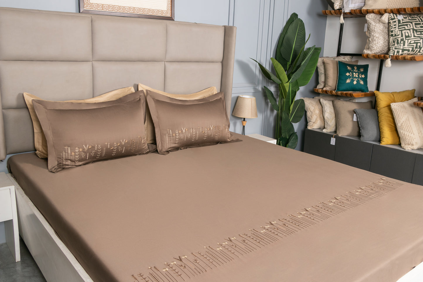 EMBROIDERY BEDSHEET 100% COTTON (3PCS)