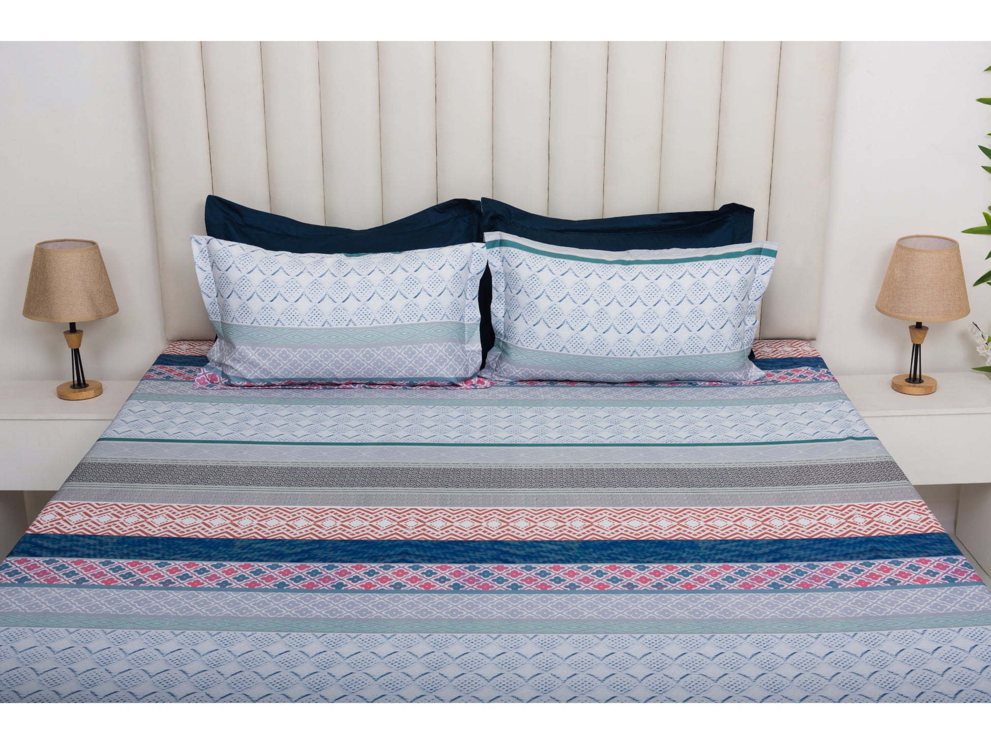 DIGITAL PRINTED BEDSHEET 100% COTTON ( 3PCS,PRINTED) - Bedding Bliss