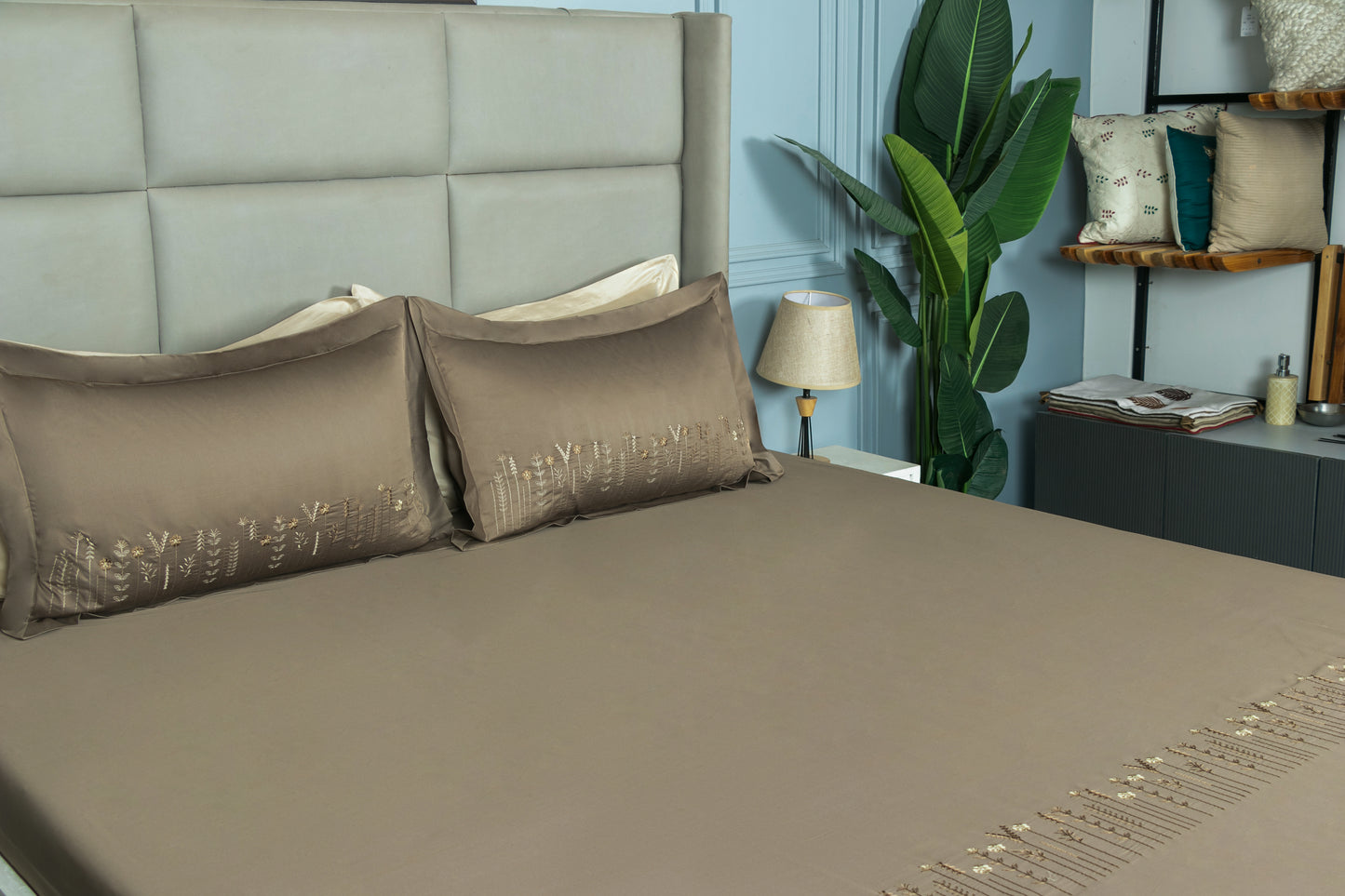 EMBROIDERY BEDSHEET 100% COTTON (3PCS)