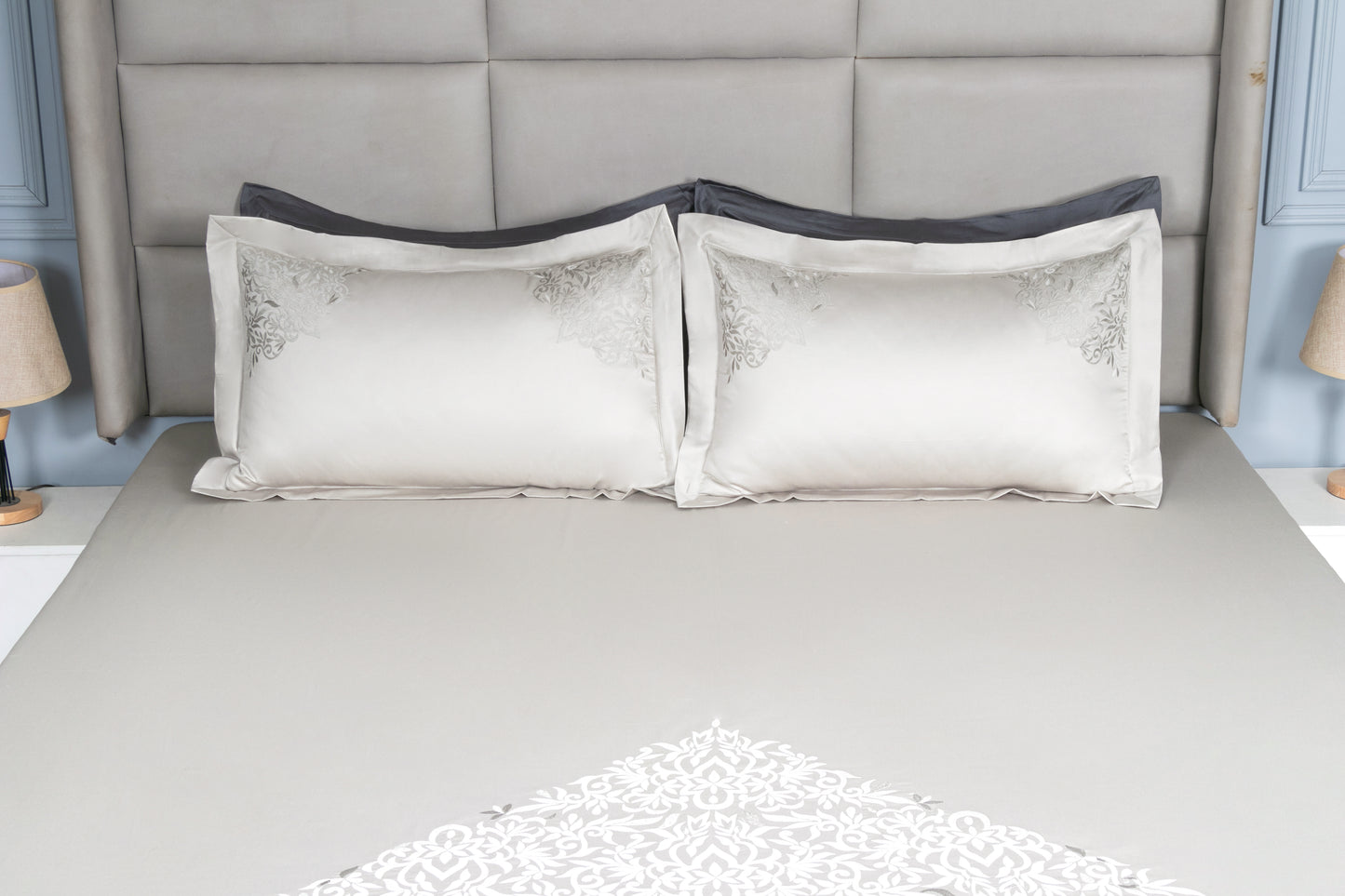 EMBROIDERY BEDSHEET 100% COTTON (3PCS) - Bedding Bliss