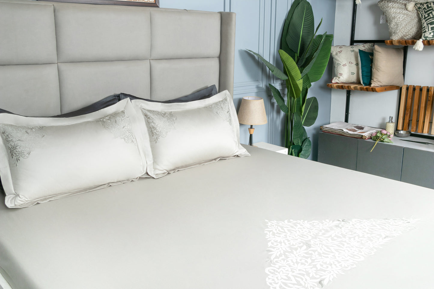 EMBROIDERY BEDSHEET 100% COTTON (3PCS) - Bedding Bliss