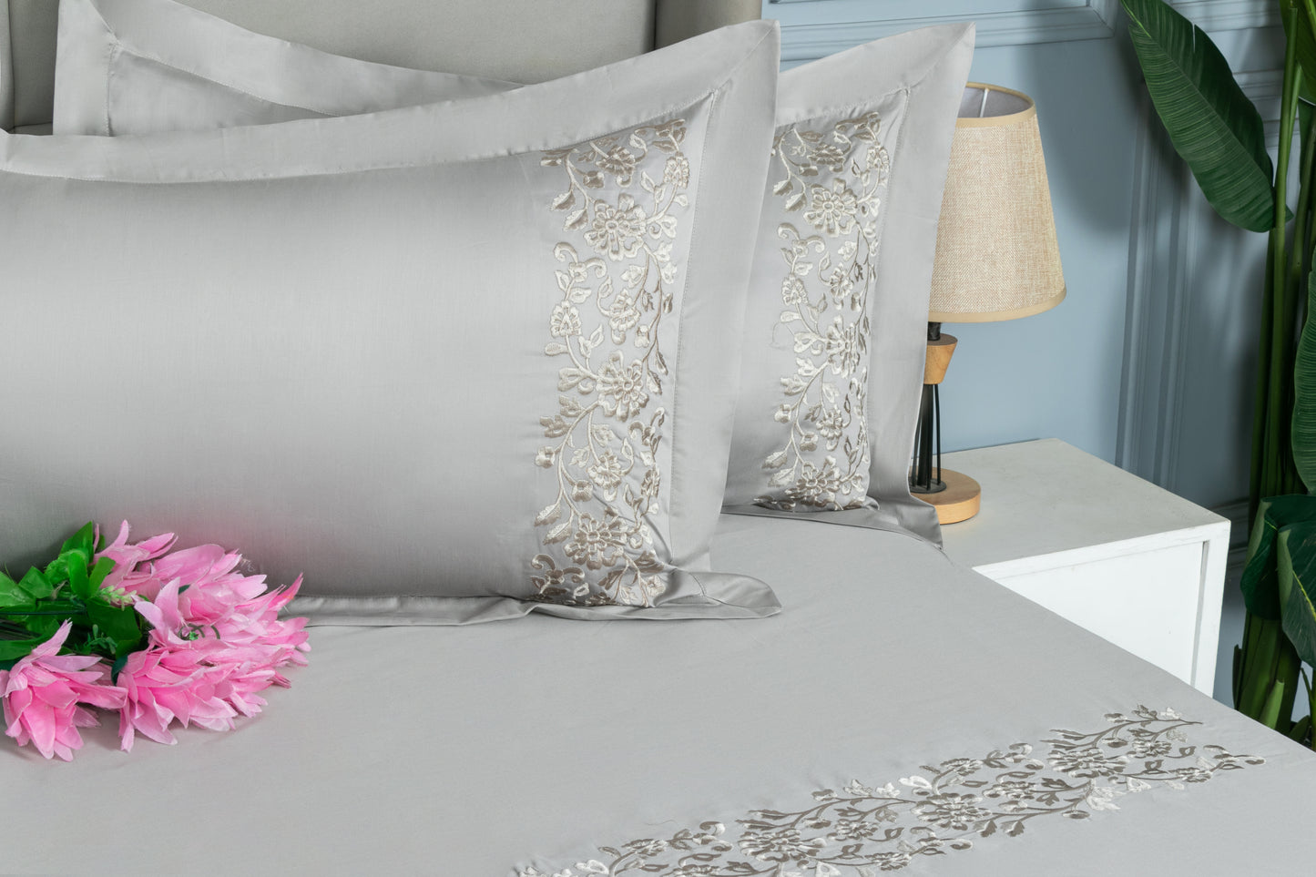 EMBROIDERY BEDSHEET 100% COTTON (3PCS)