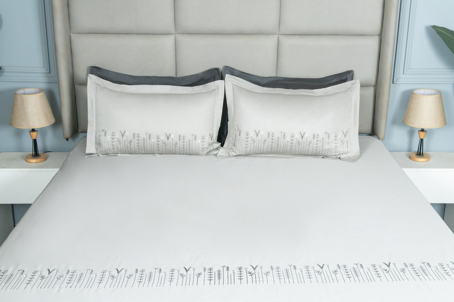 EMBROIDERY BEDSHEET 100% COTTON (3PCS)