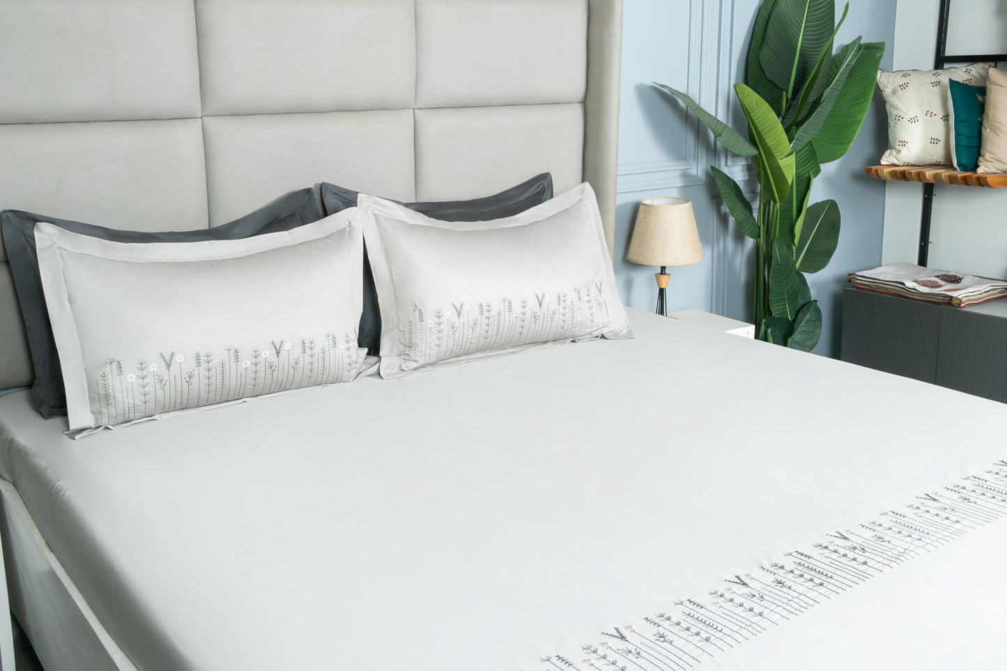 EMBROIDERY BEDSHEET 100% COTTON (3PCS)
