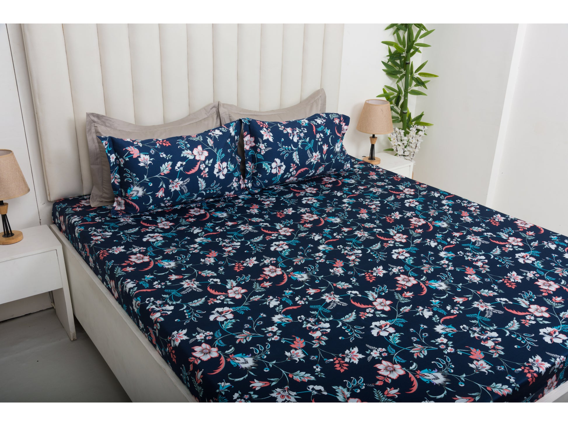 DIGITAL PRINTED BEDSHEET 100% COTTON ( 3PCS,PRINTED) - Bedding Bliss