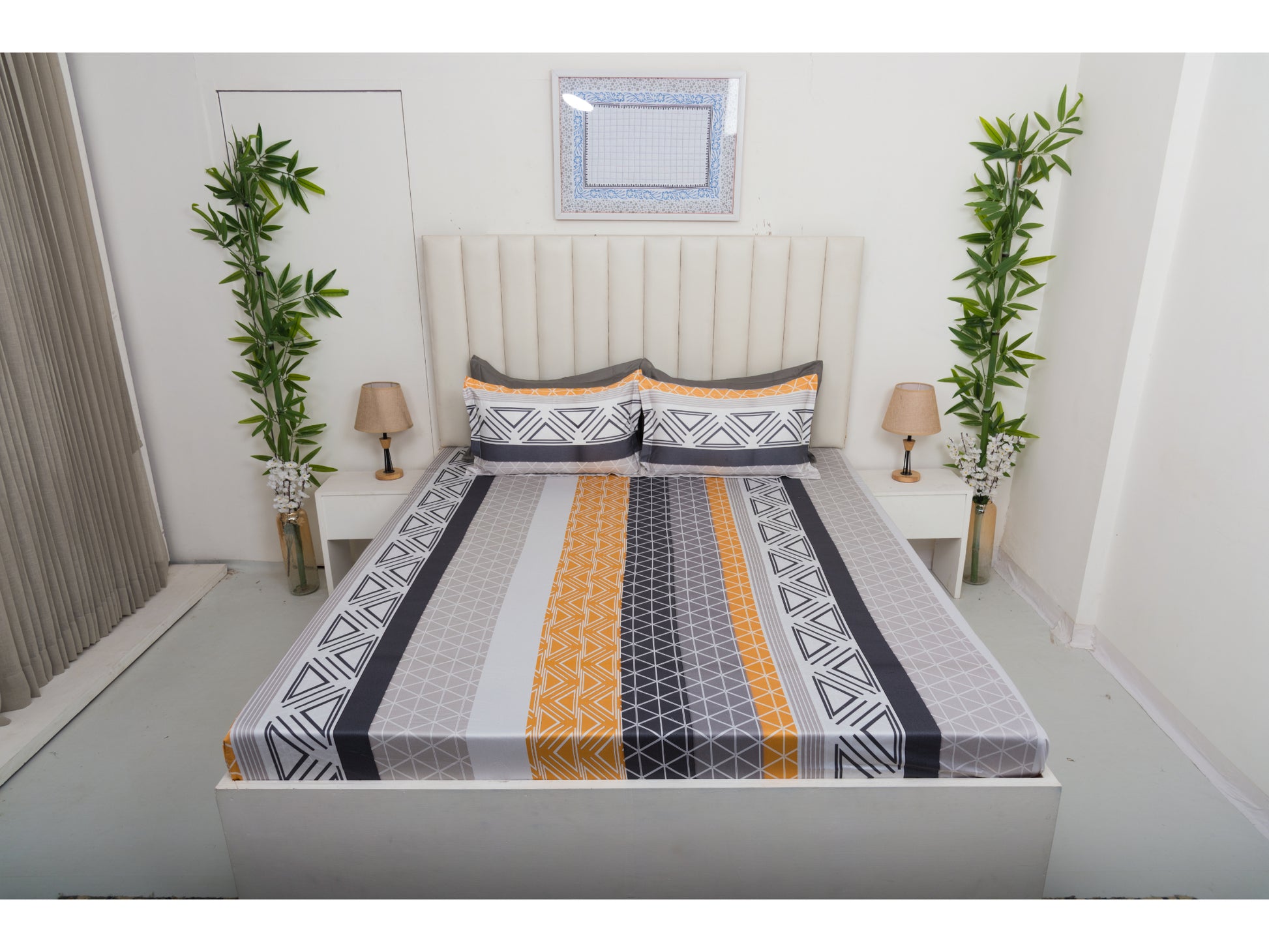 DIGITAL PRINTED BEDSHEET 100% COTTON (3PCS,PRINTED) - Bedding Bliss