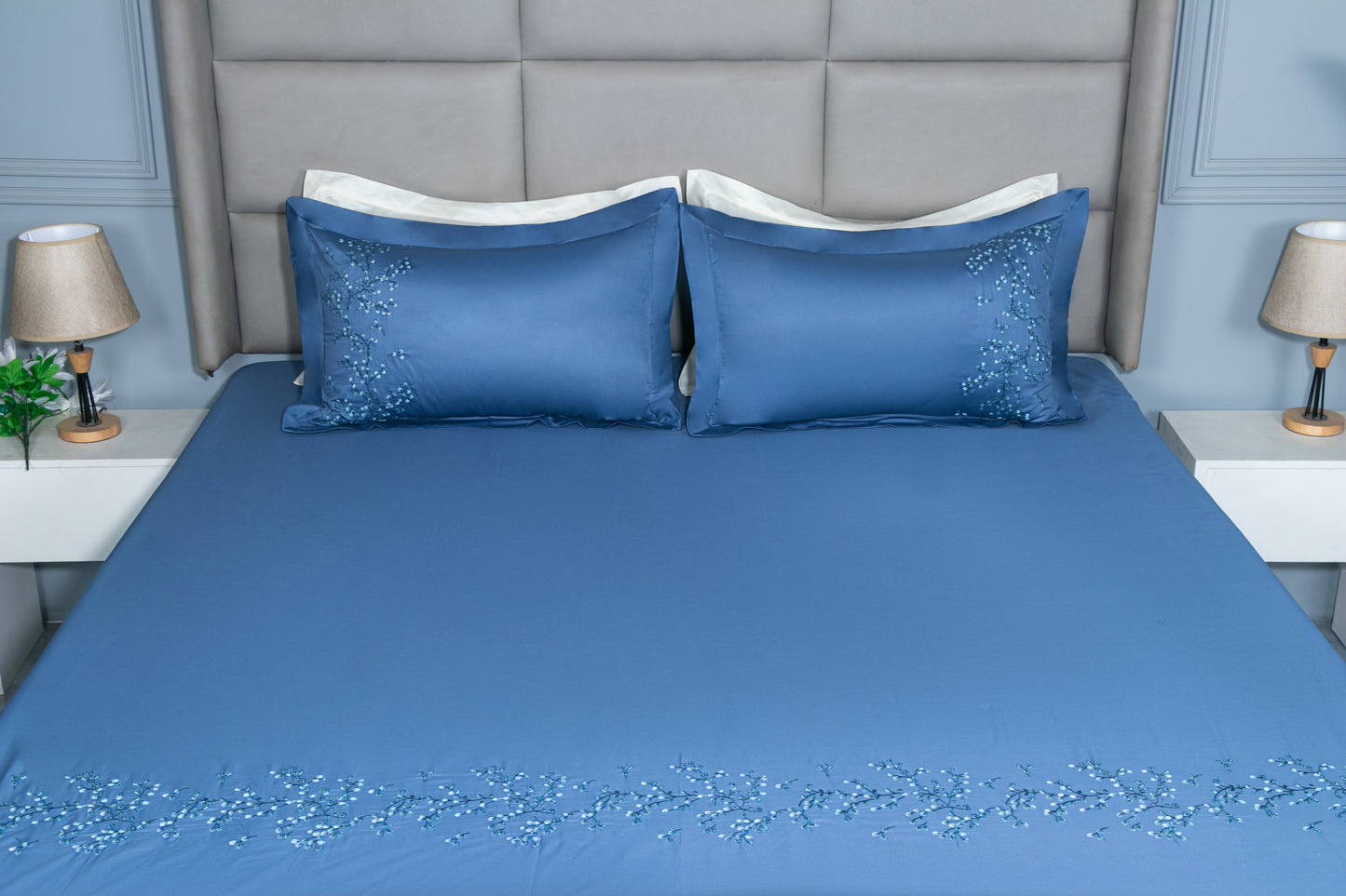 EMBROIDERY BEDSHEET 100% COTTON (3PCS)