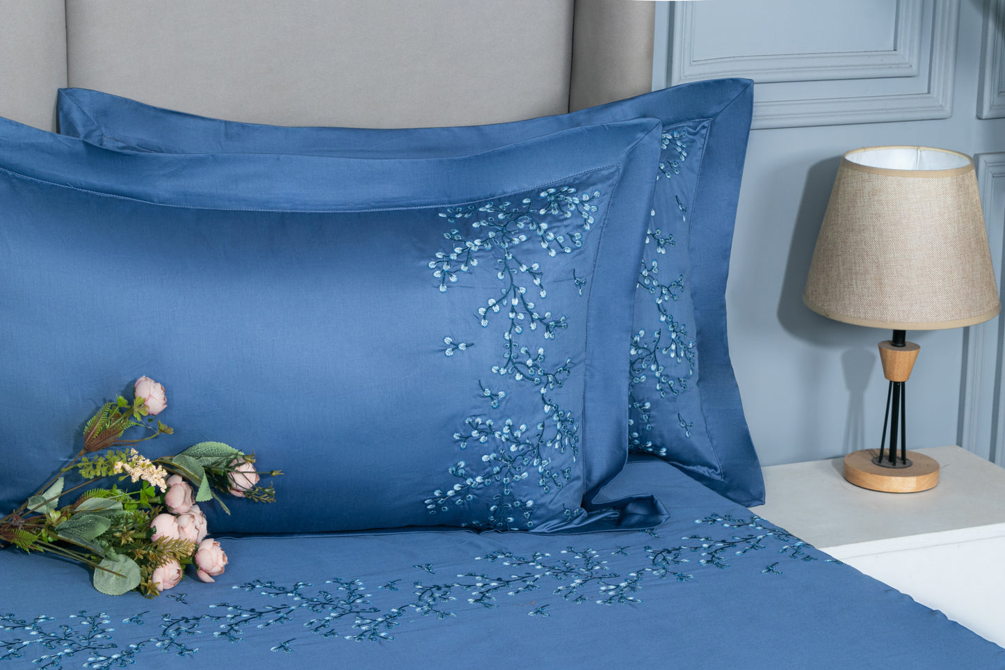 EMBROIDERY BEDSHEET 100% COTTON (3PCS)