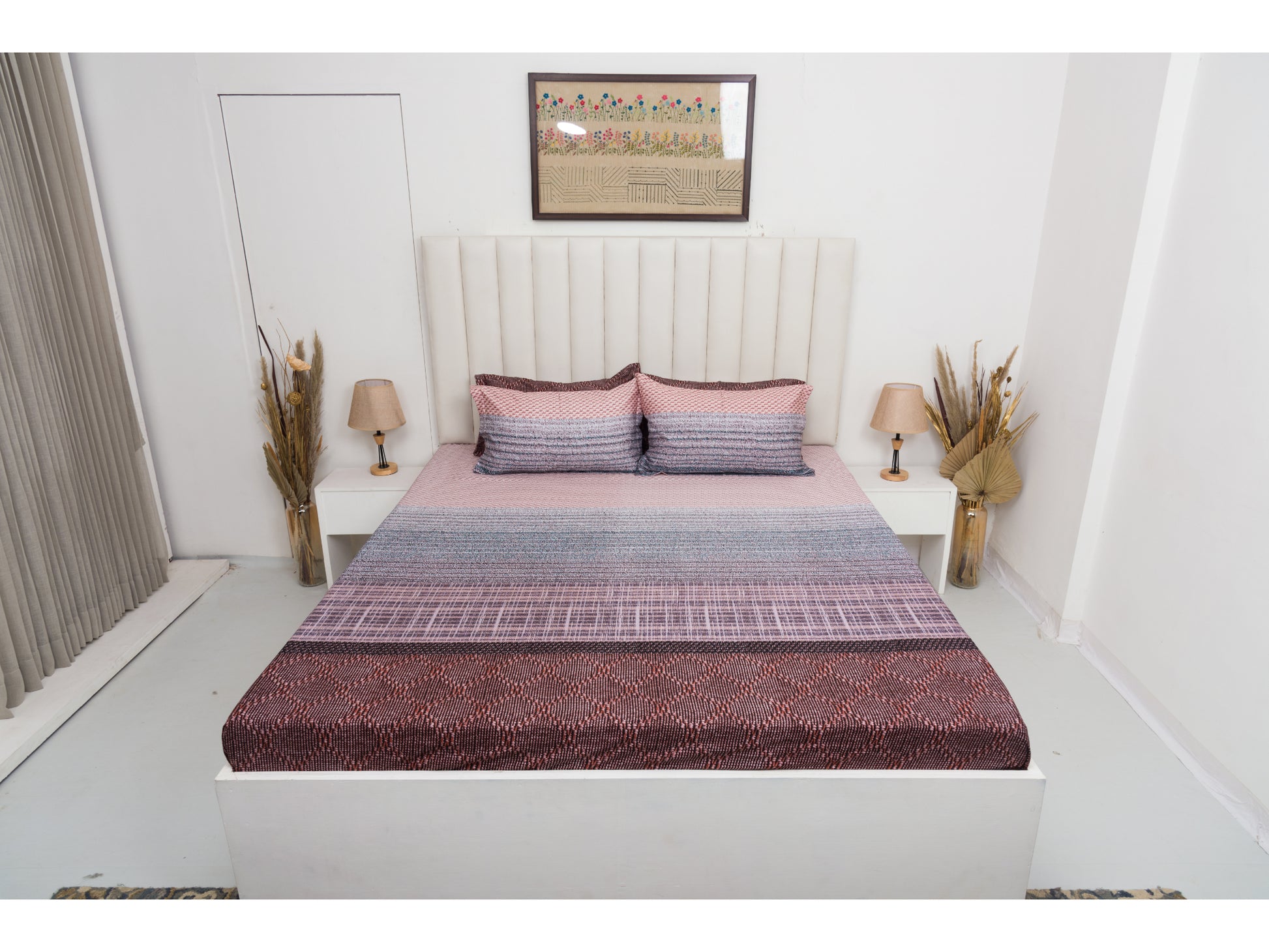 DIGITAL PRINTED BEDSHEET 100% COTTON (3PCS,PRINTED) - Bedding Bliss