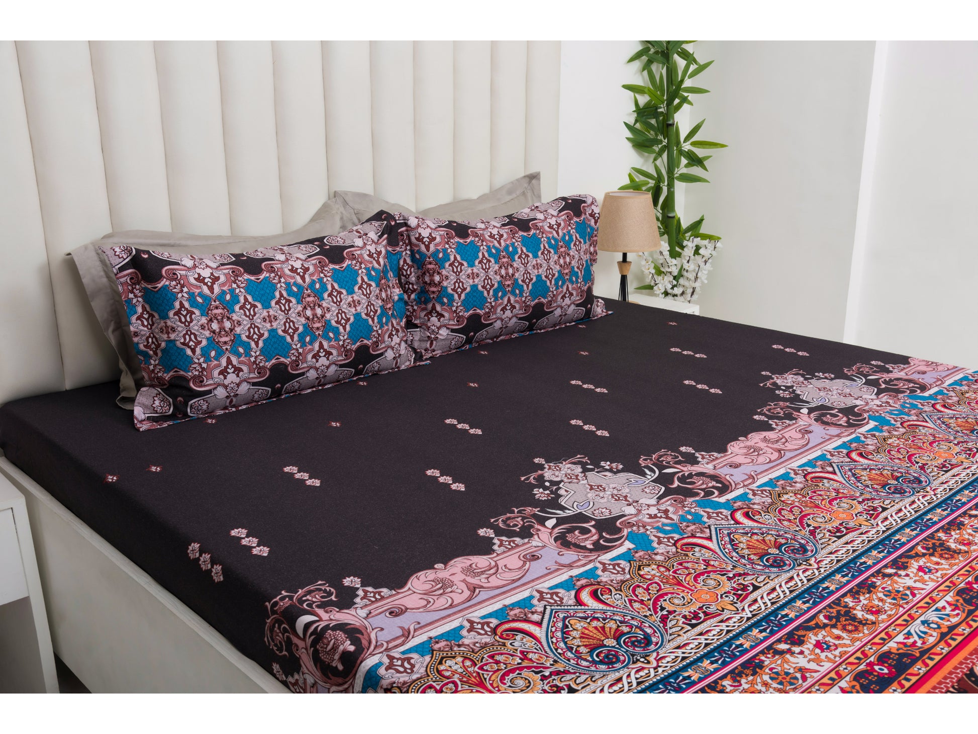 DIGITAL PRINTED BEDSHEET 100% COTTON (3PCS,PRINTED) - Bedding Bliss