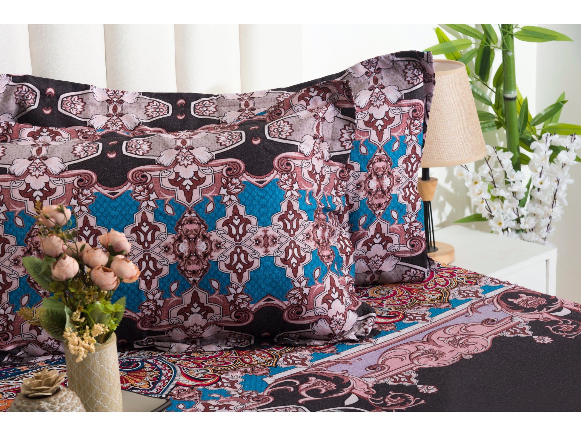 DIGITAL PRINTED BEDSHEET 100% COTTON (3PCS,PRINTED) - Bedding Bliss
