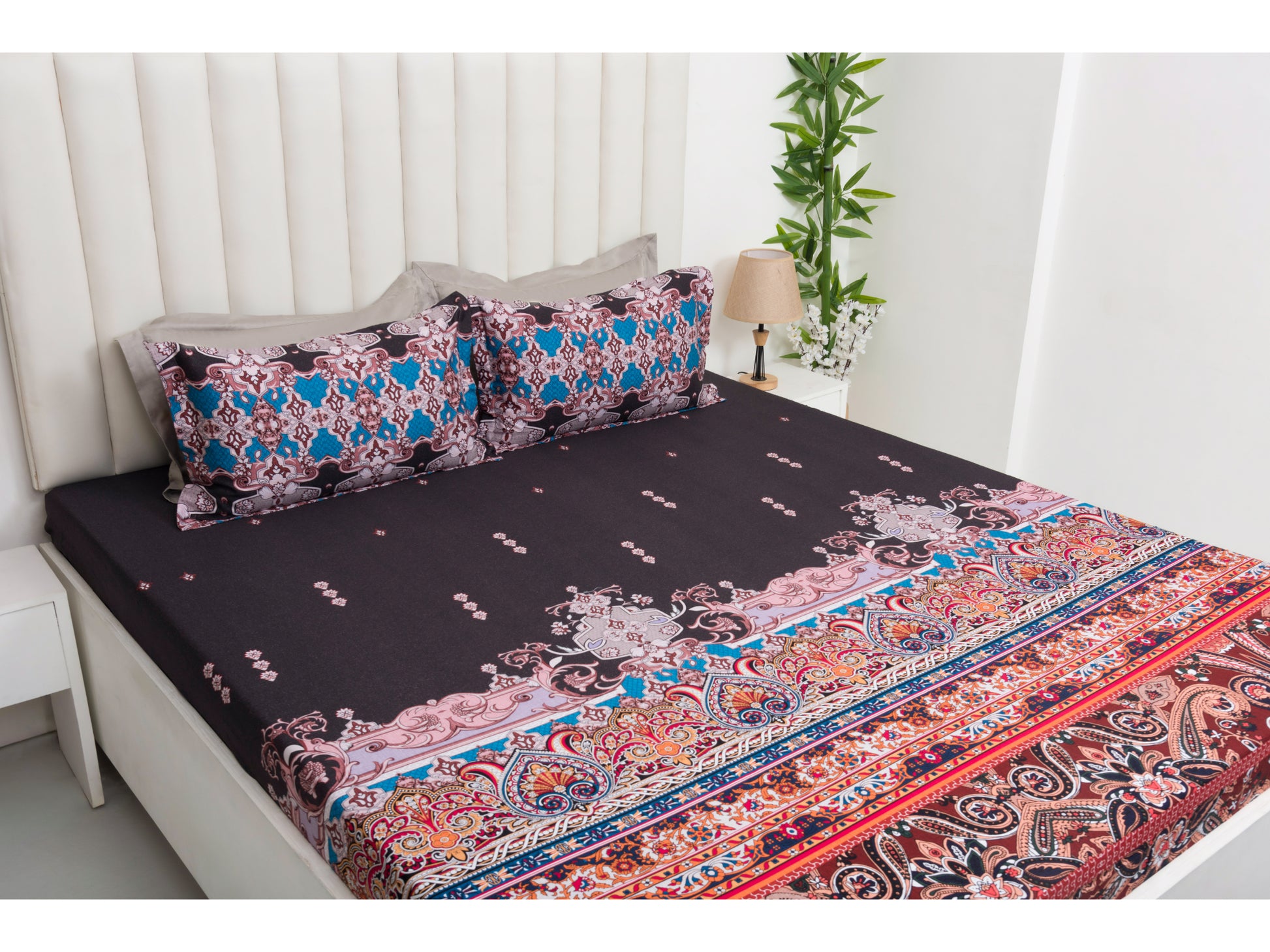 DIGITAL PRINTED BEDSHEET 100% COTTON (3PCS,PRINTED) - Bedding Bliss