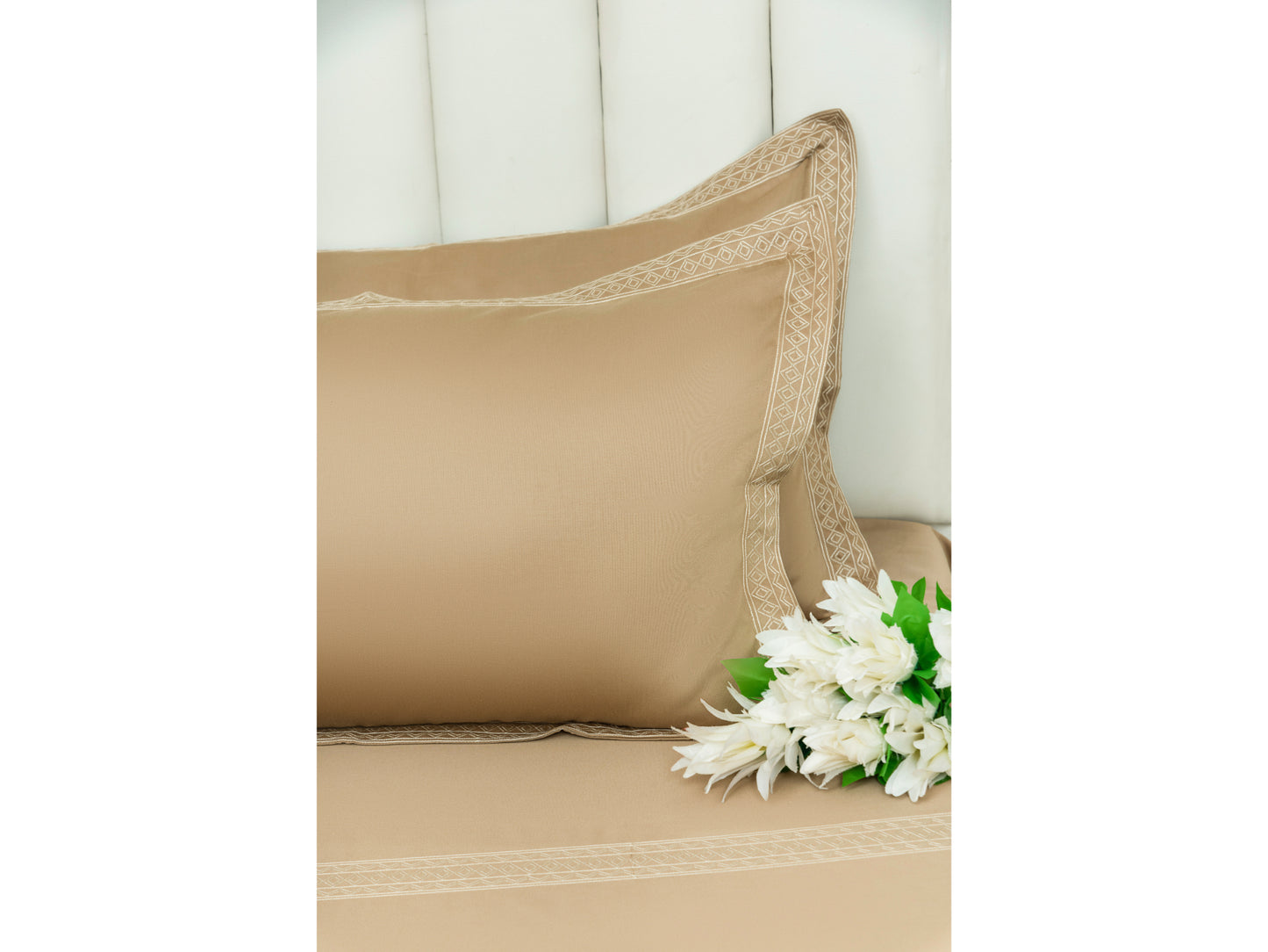 EMBROIDERY BEDSHEET 100% COTTON (3PCS) - Bedding Bliss