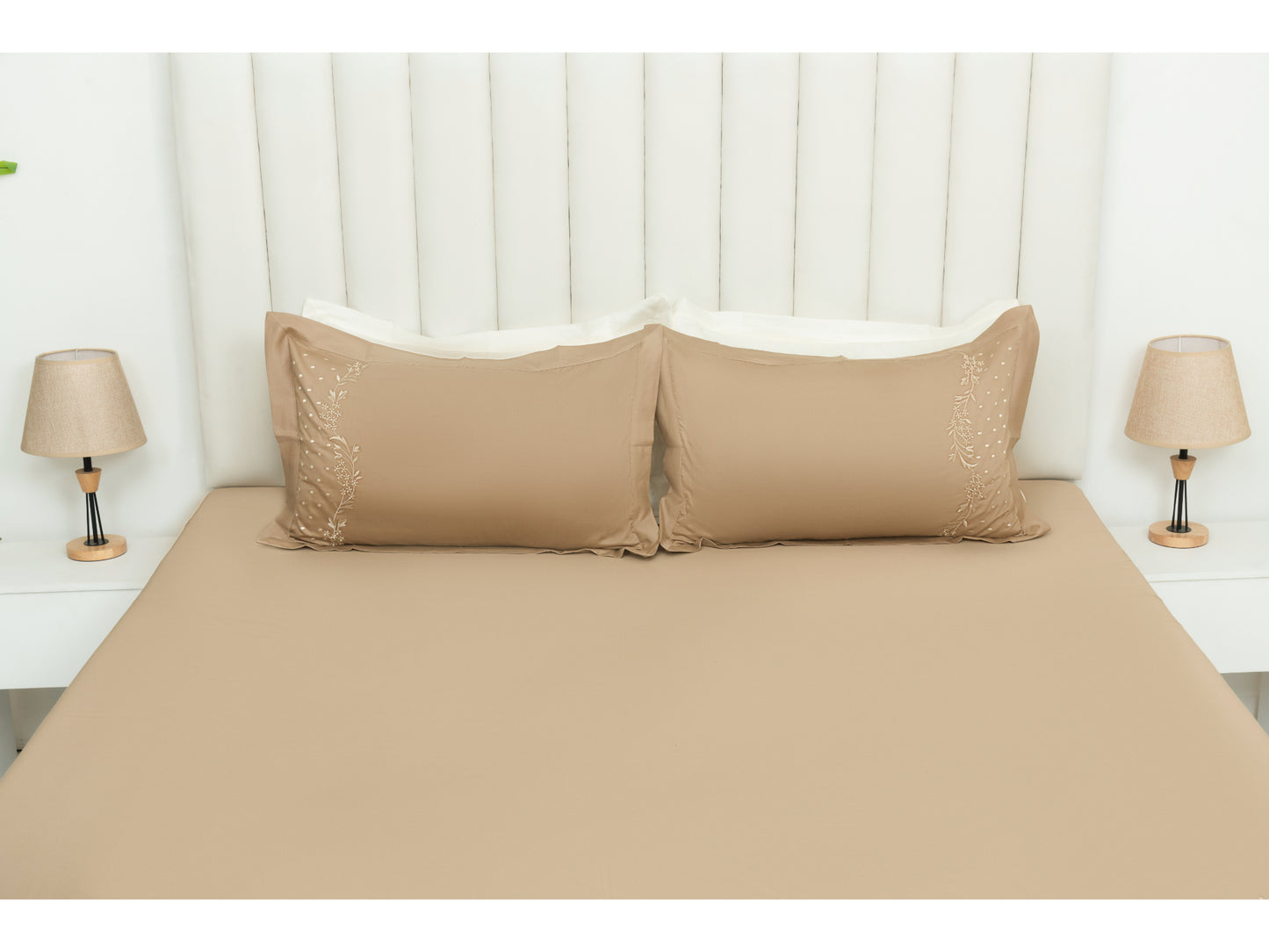 EMBROIDERY BEDSHEET 100% COTTON (3PCS) - Bedding Bliss