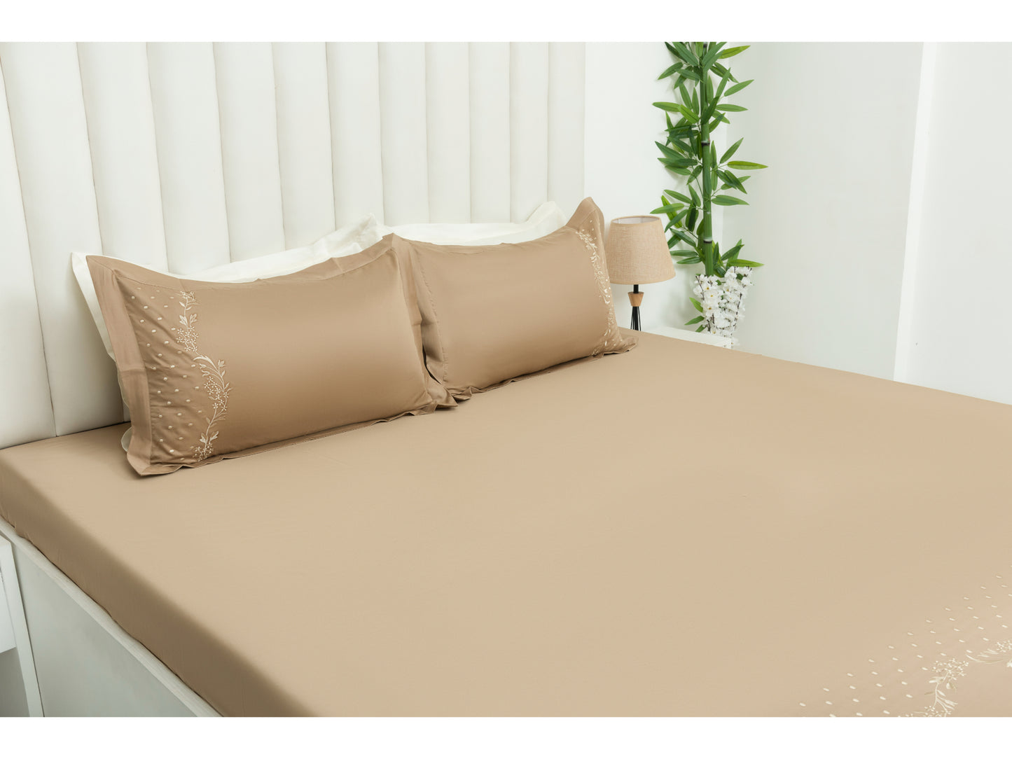 EMBROIDERY BEDSHEET 100% COTTON (3PCS) - Bedding Bliss