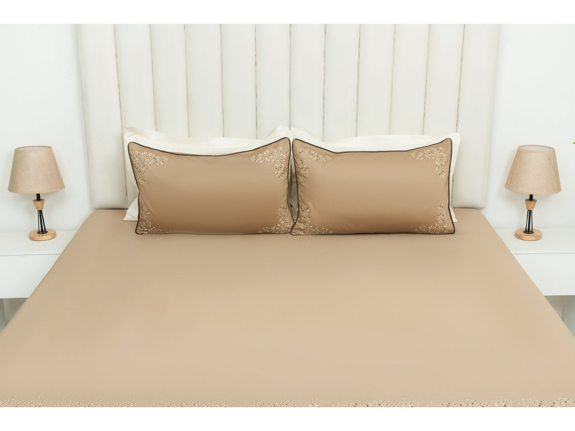 EMBROIDERY BEDSHEET 100% COTTON (3PCS) - Bedding Bliss