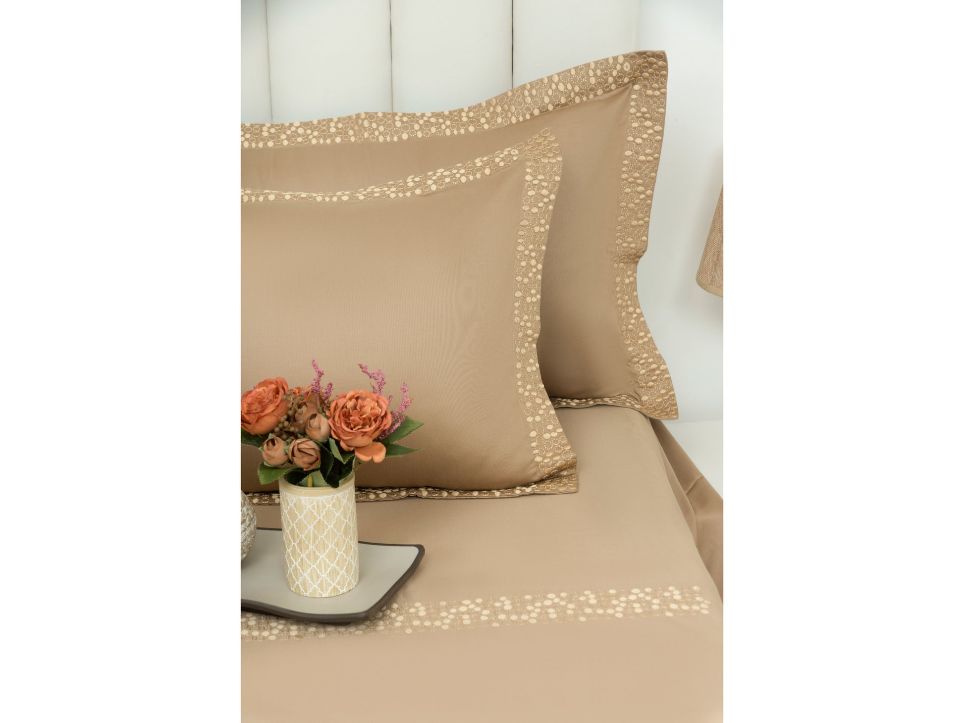 EMBROIDERY BEDSHEET 100% COTTON (3PCS) - Bedding Bliss