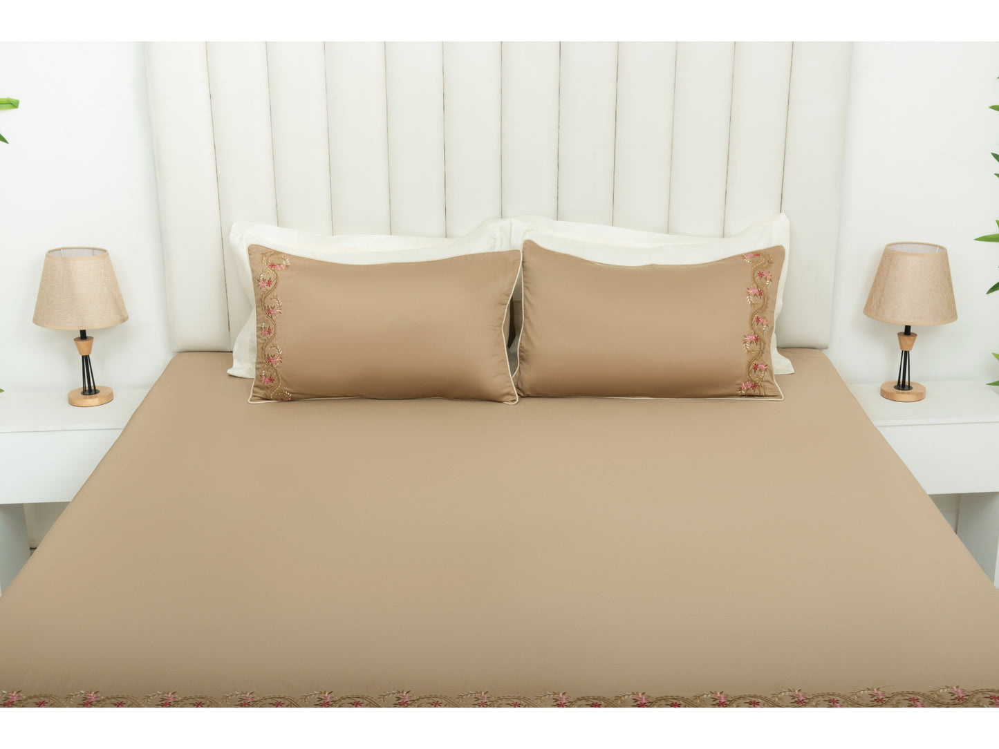 EMBROIDERY BEDSHEET 100% COTTON (3PCS)