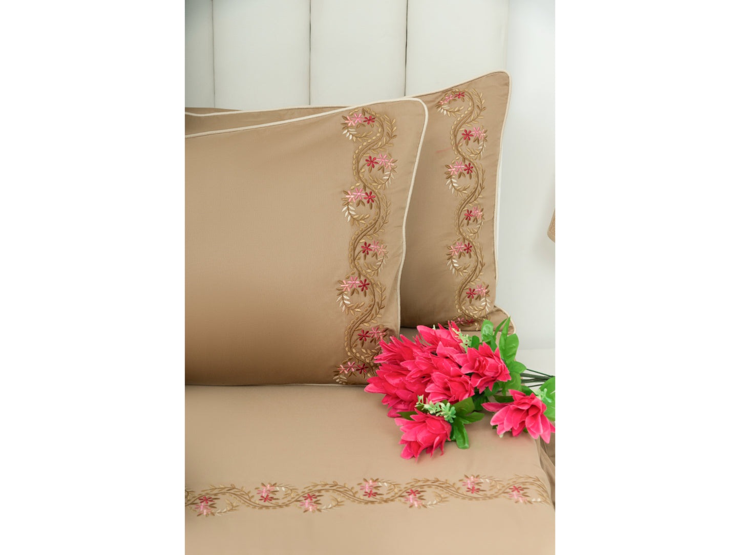 EMBROIDERY BEDSHEET 100% COTTON (3PCS)