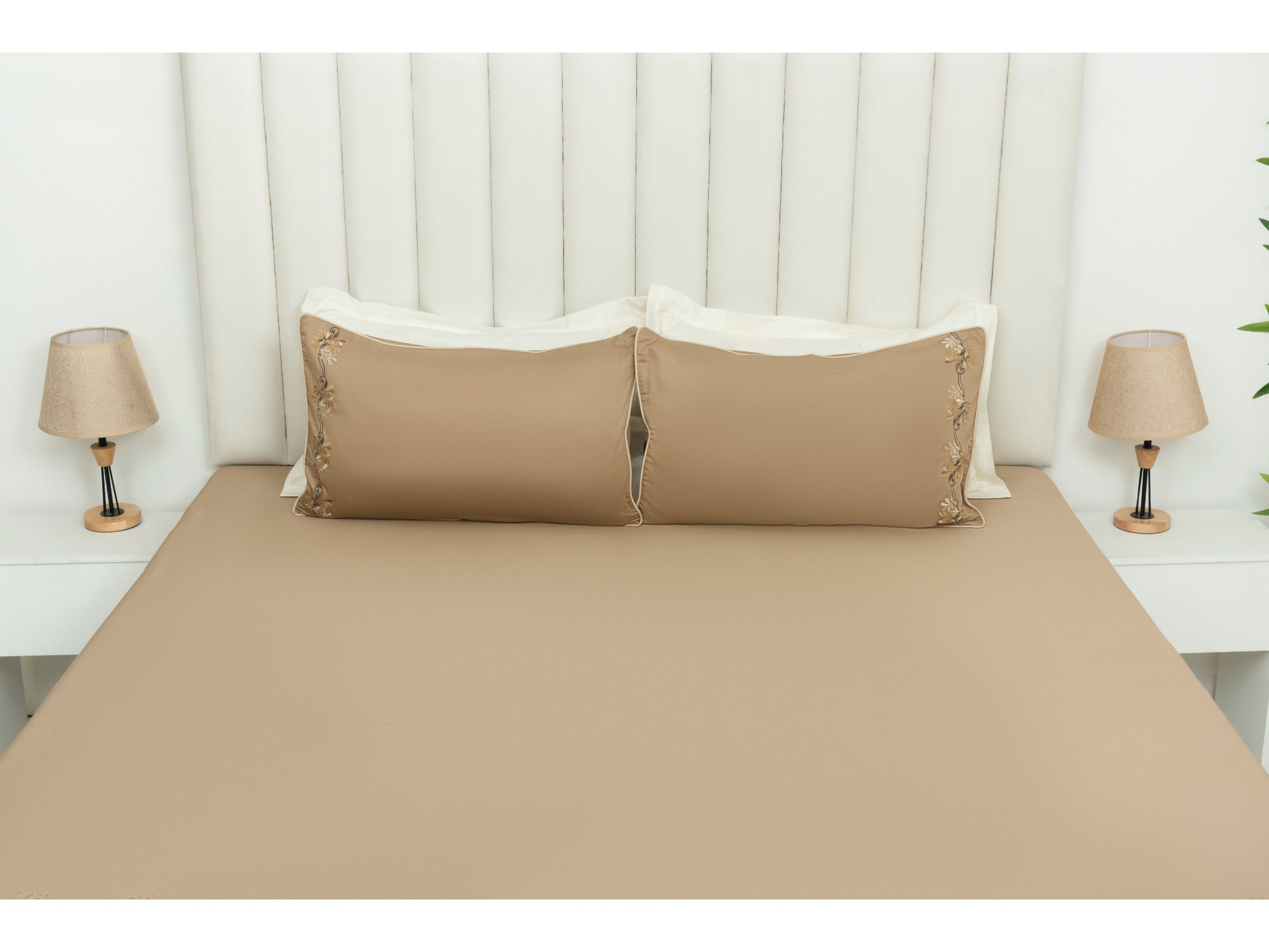 EMBROIDERY BEDSHEET 100% COTTON (3PCS) - Bedding Bliss
