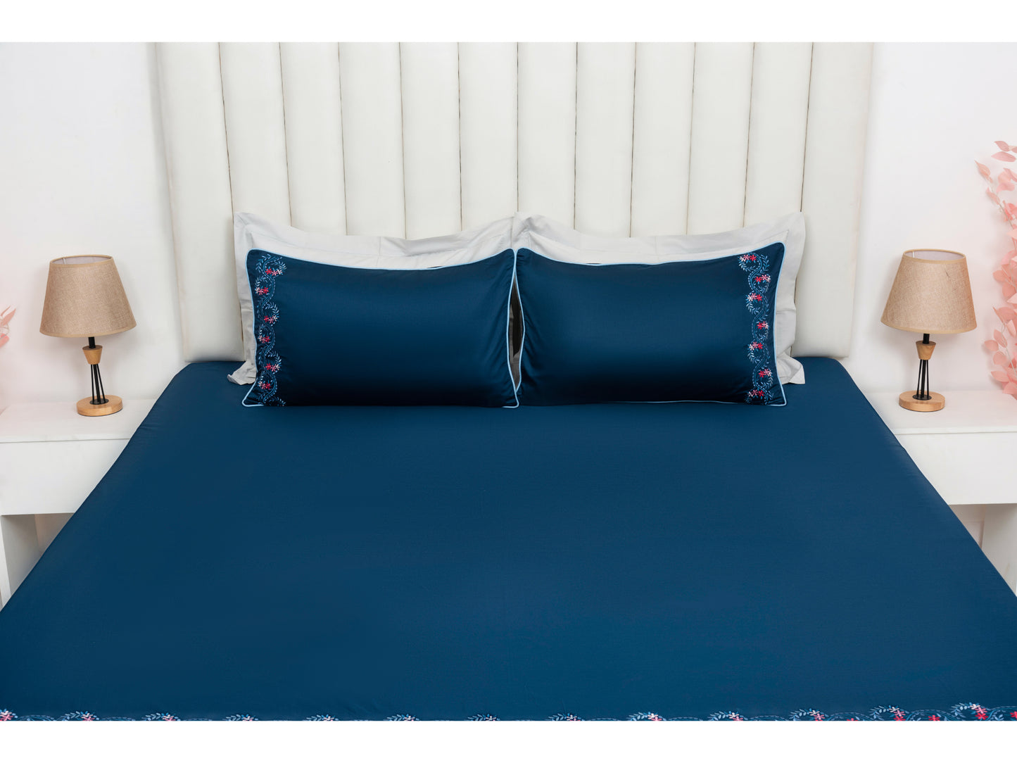 EMBROIDERY BEDSHEET 100% COTTON (3PCS)