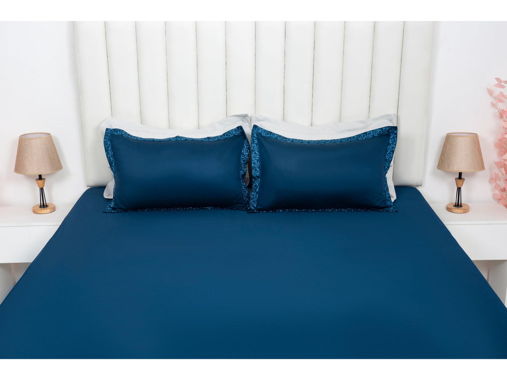 EMBROIDERY BEDSHEET 100% COTTON (3PCS) - Bedding Bliss