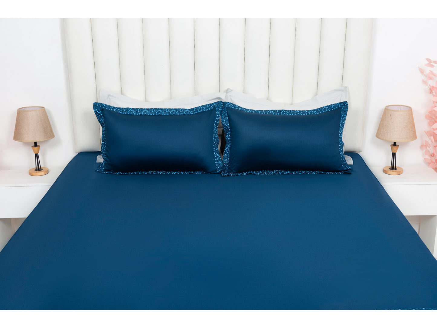 EMBROIDERY BEDSHEET 100% COTTON (3PCS) - Bedding Bliss
