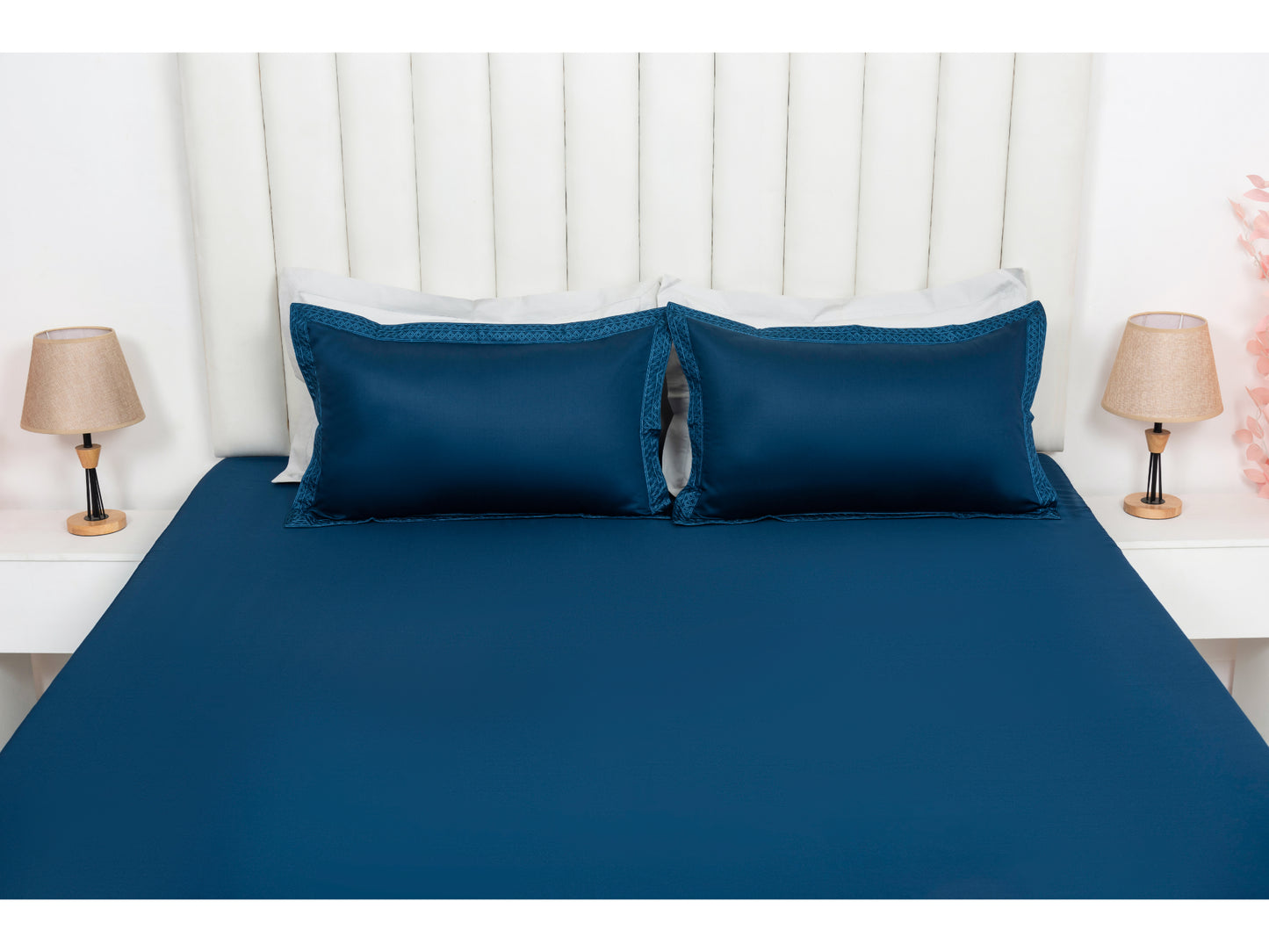 EMBROIDERY BEDSHEET 100% COTTON (3PCS) - Bedding Bliss