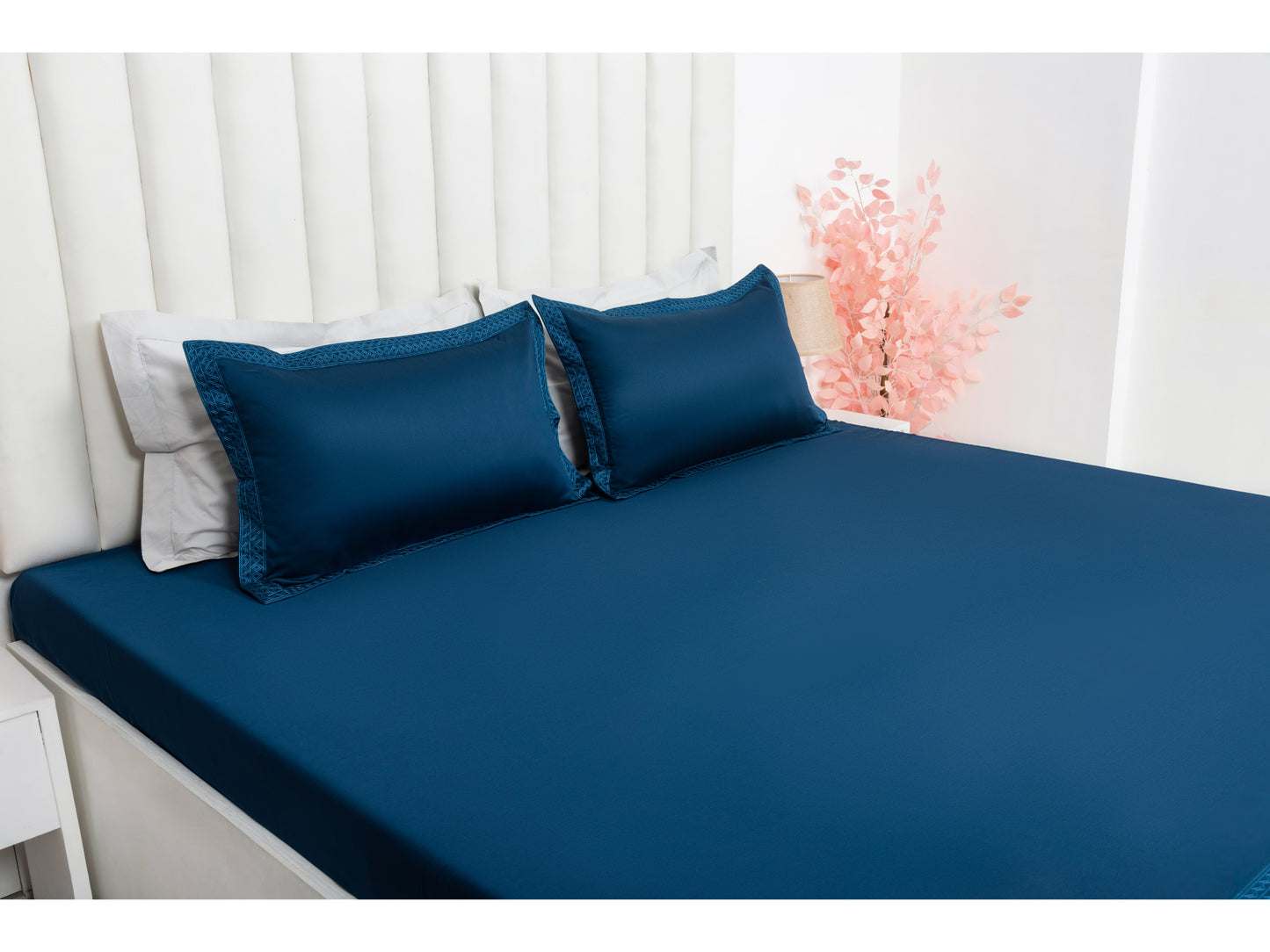 EMBROIDERY BEDSHEET 100% COTTON (3PCS) - Bedding Bliss