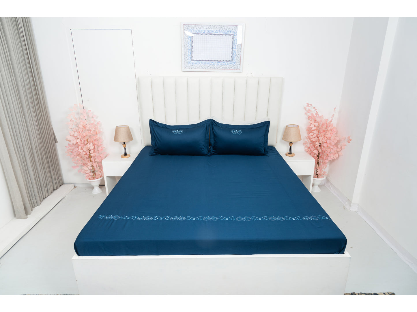 EMBROIDERY BEDSHEET 100% COTTON (3PCS)