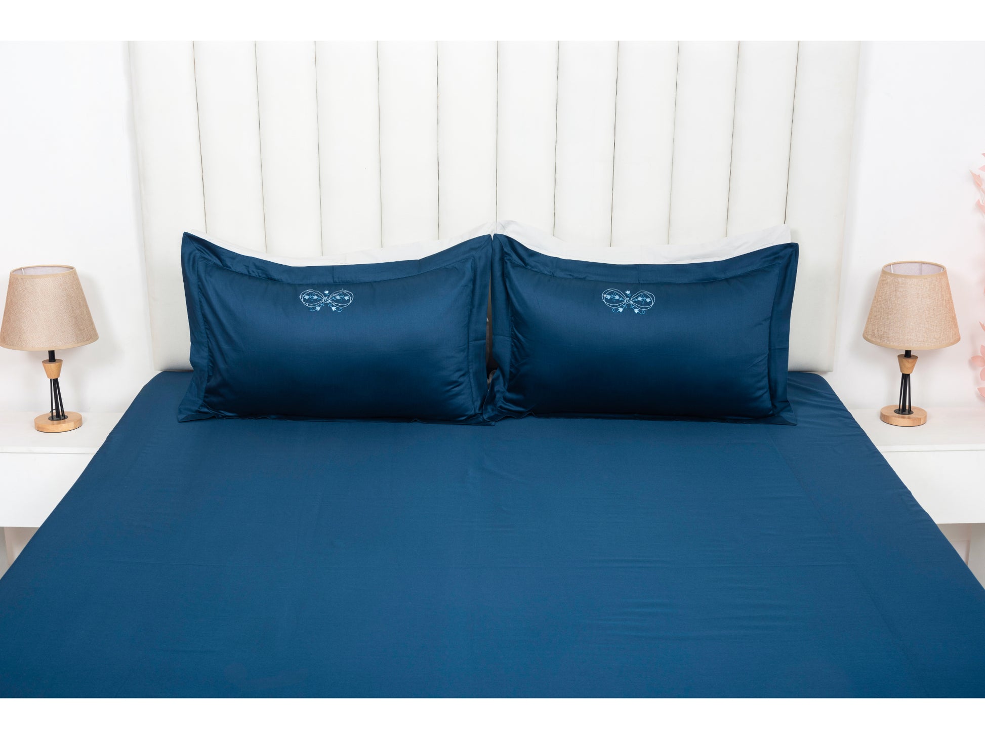 EMBROIDERY BEDSHEET 100% COTTON (3PCS) - Bedding Bliss