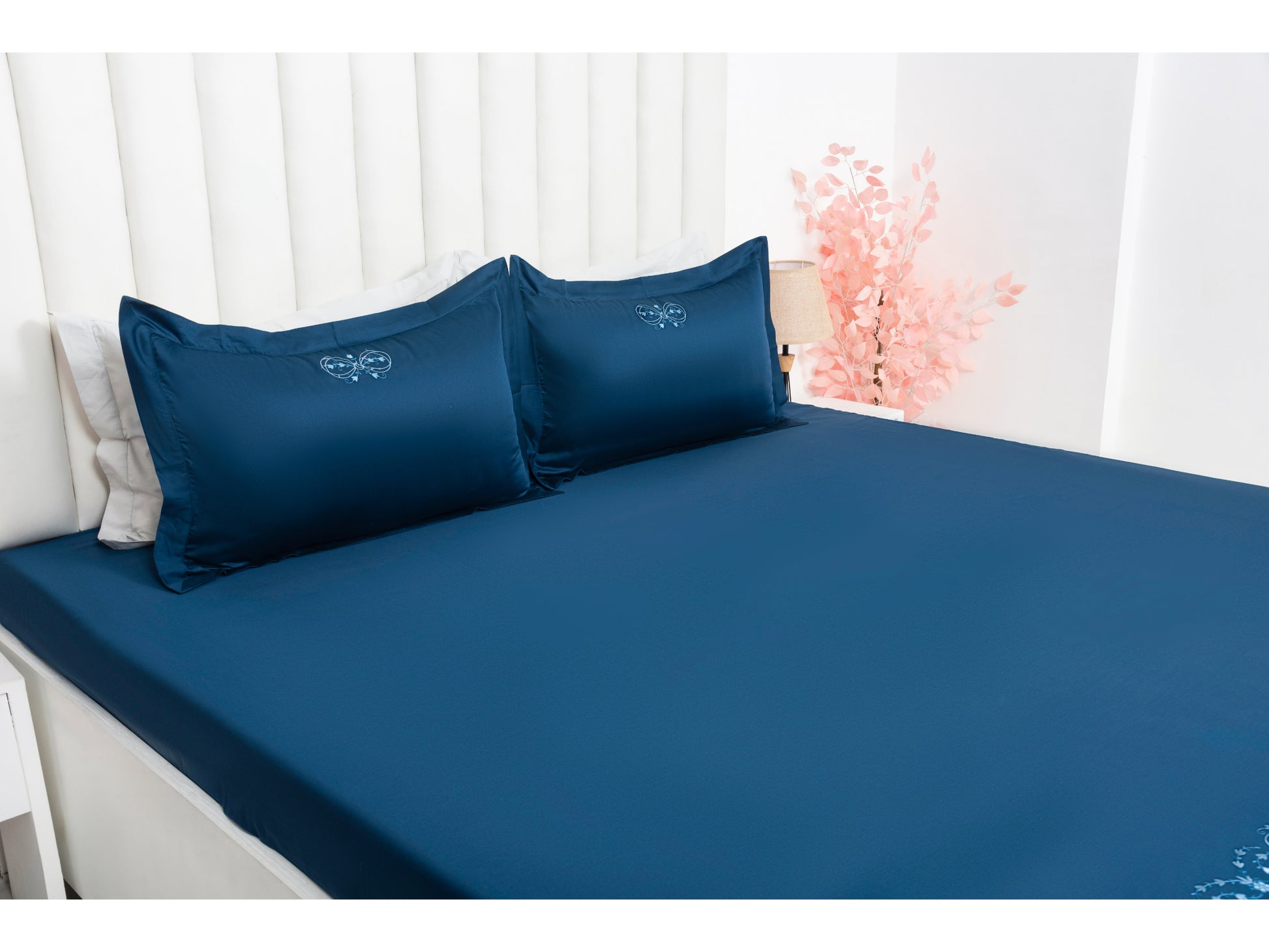 EMBROIDERY BEDSHEET 100% COTTON (3PCS) - Bedding Bliss