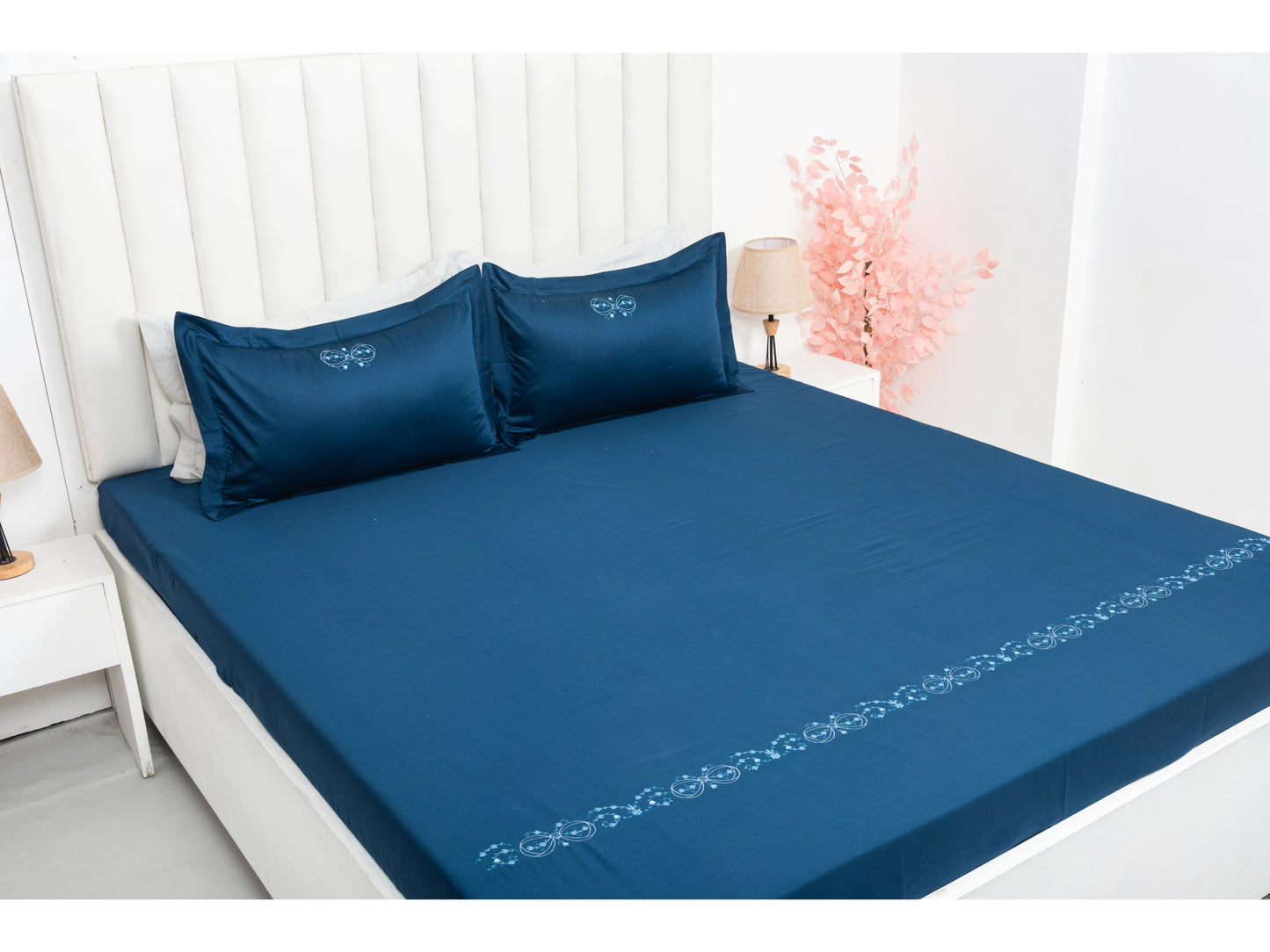 EMBROIDERY BEDSHEET 100% COTTON (3PCS)