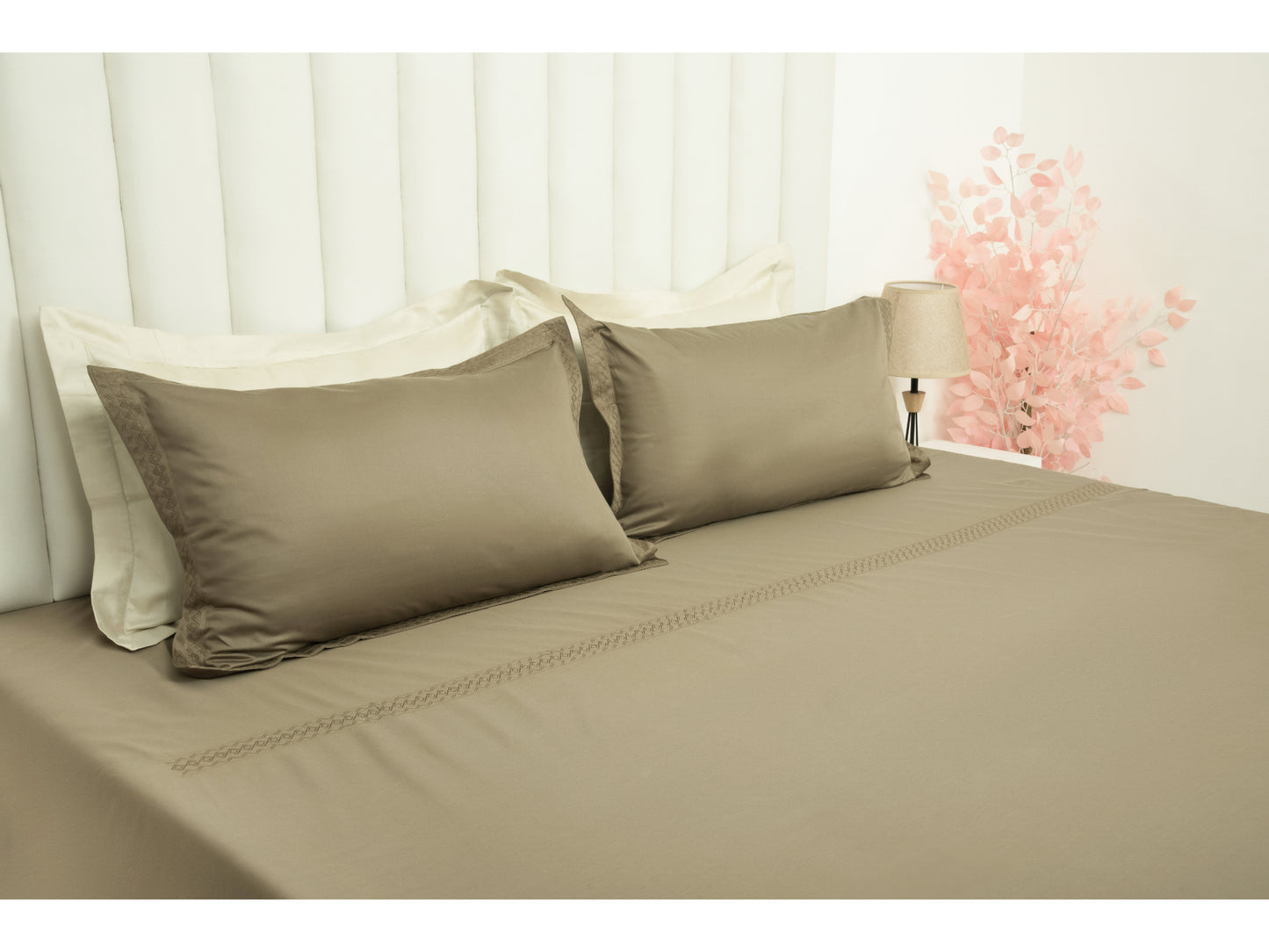 EMBROIDERY BEDSHEET 100% COTTON (3PCS) - Bedding Bliss