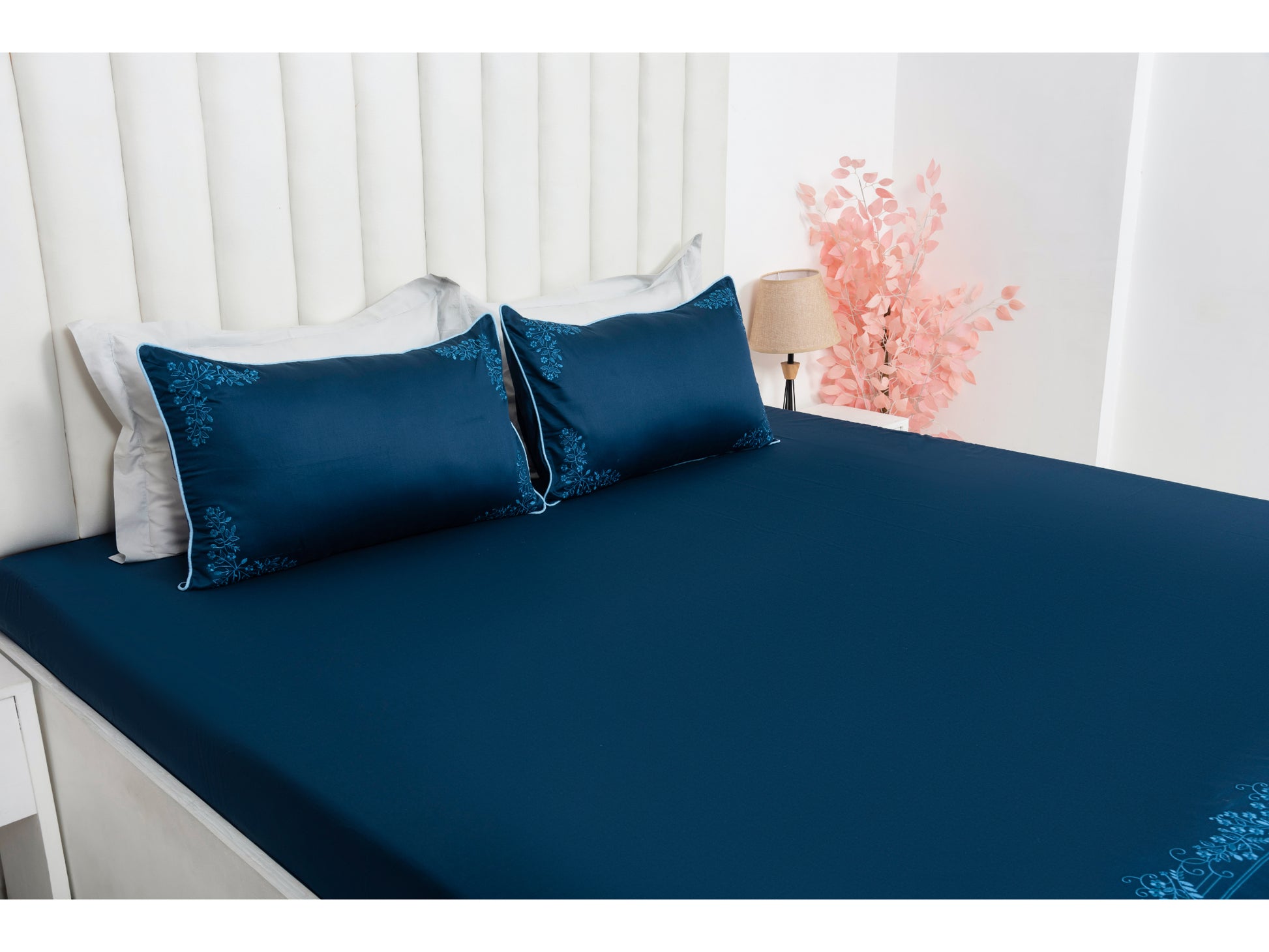 EMBROIDERY BEDSHEET 100% COTTON (3PCS) - Bedding Bliss
