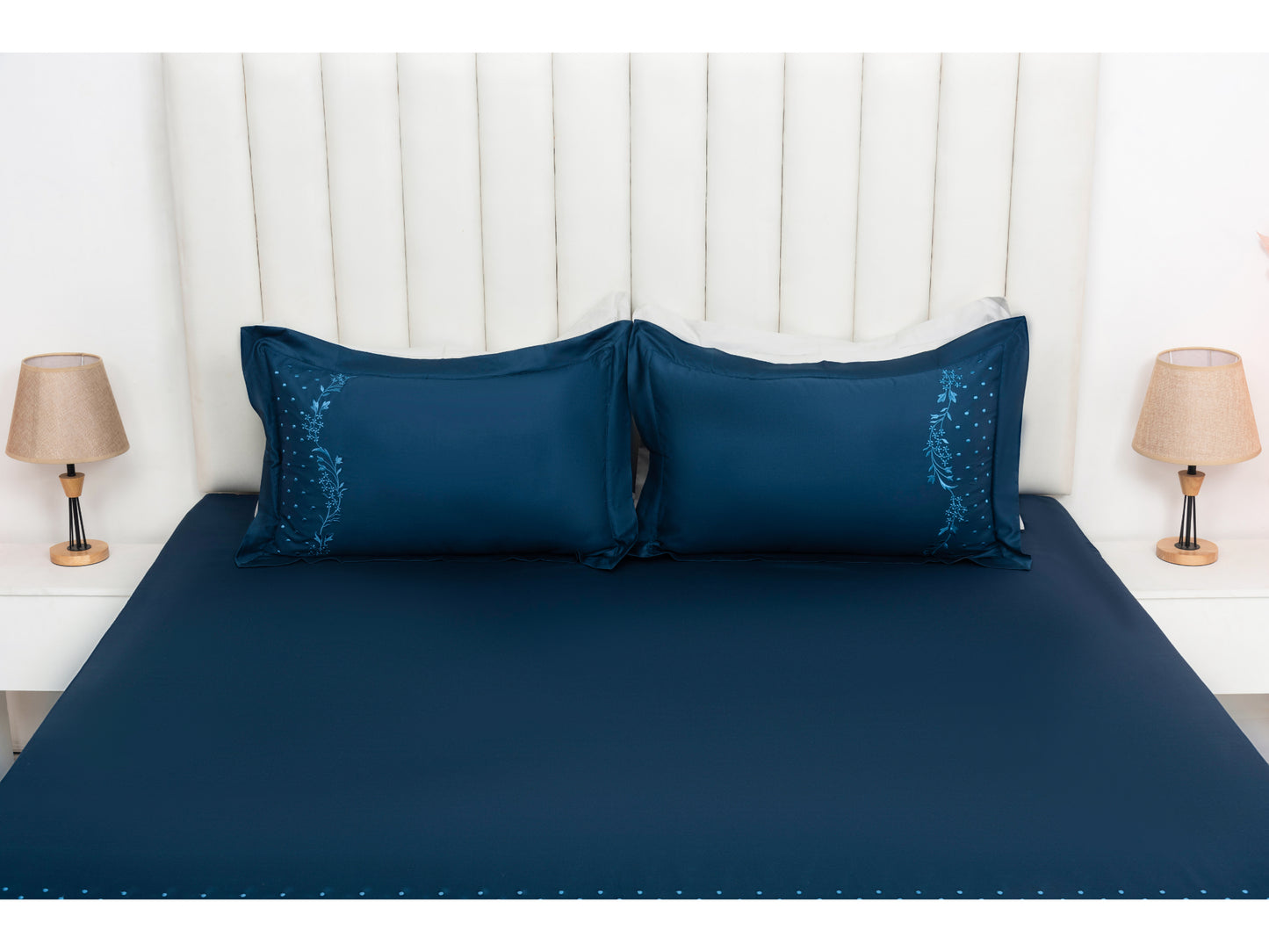 EMBROIDERY BEDSHEET 100% COTTON (3PCS) - Bedding Bliss