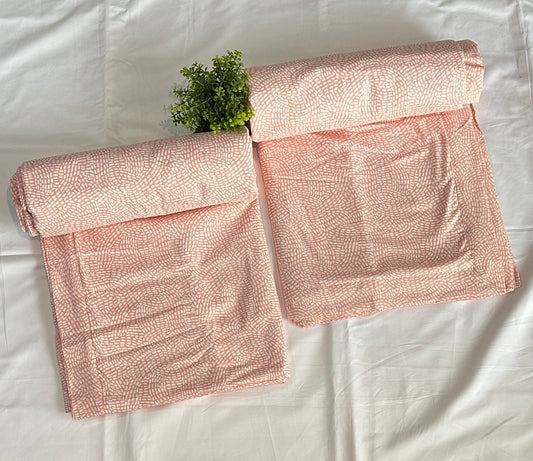 PURE COTTON 3 LAYER DOHOR (1 PCS, BLUSH ) - Bedding Bliss