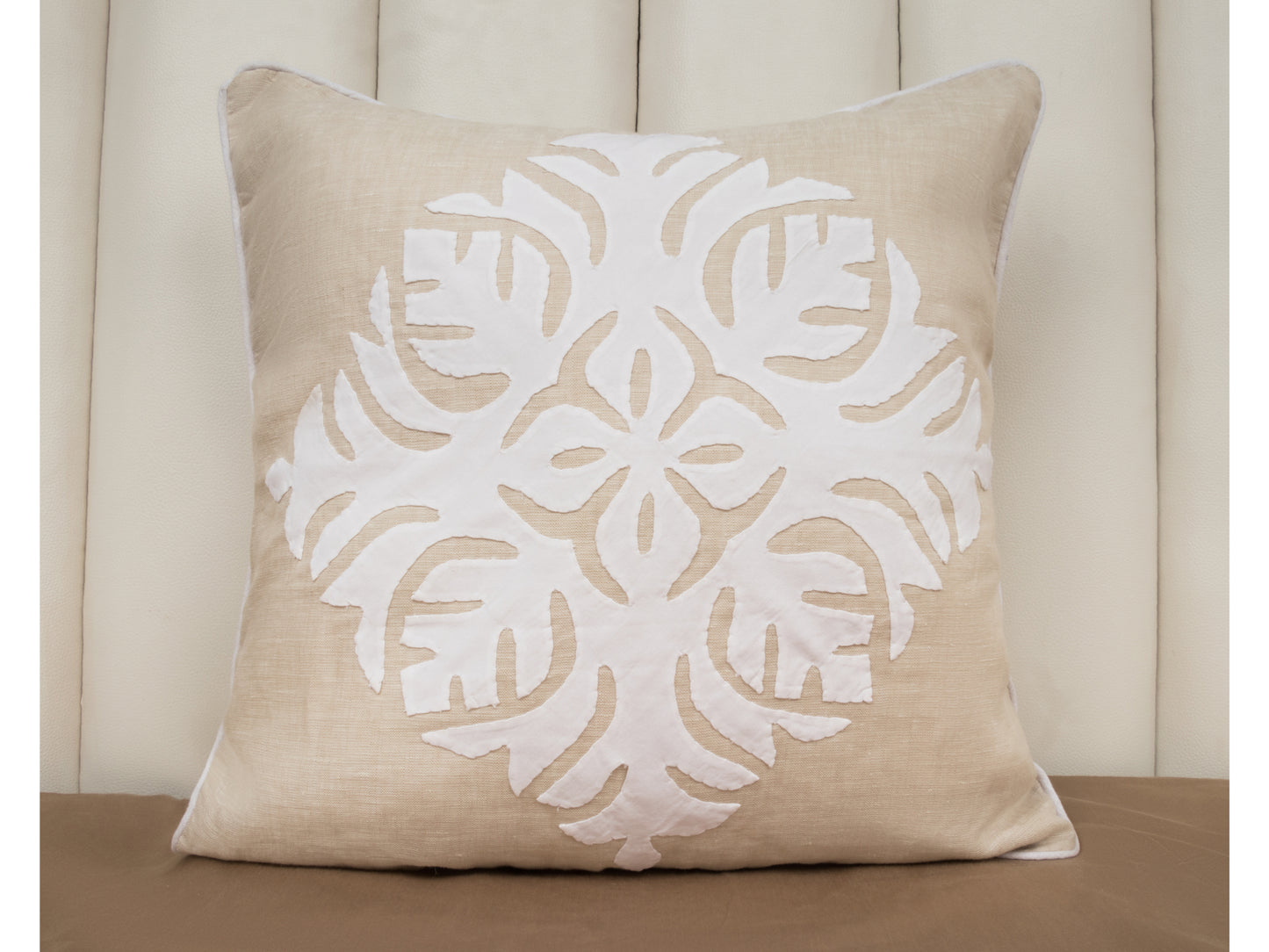 APLIC WORK WORK CUSION COVER (LIGHT BROWN/WHITE, 1 PCS) - Bedding Bliss