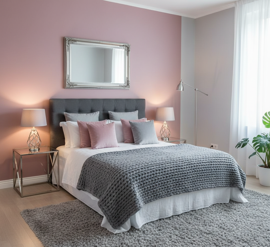 Pink Bedroom Wall Colour Combinations – Stylish & Modern Bedroom Ideas